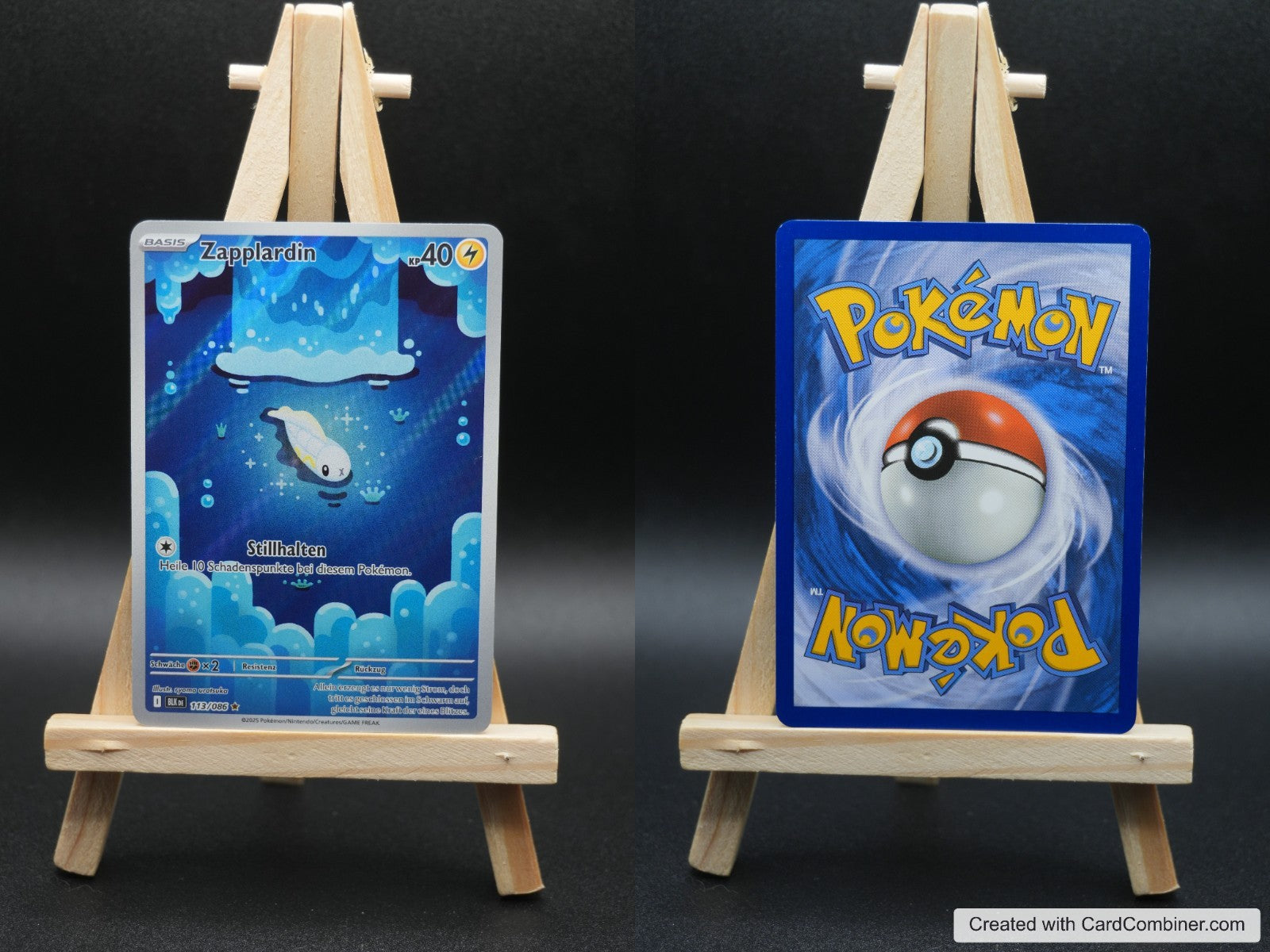 Zapplardin BLK 113 Schwarze Blitze Pokémon Karte Deutsch Near Mint