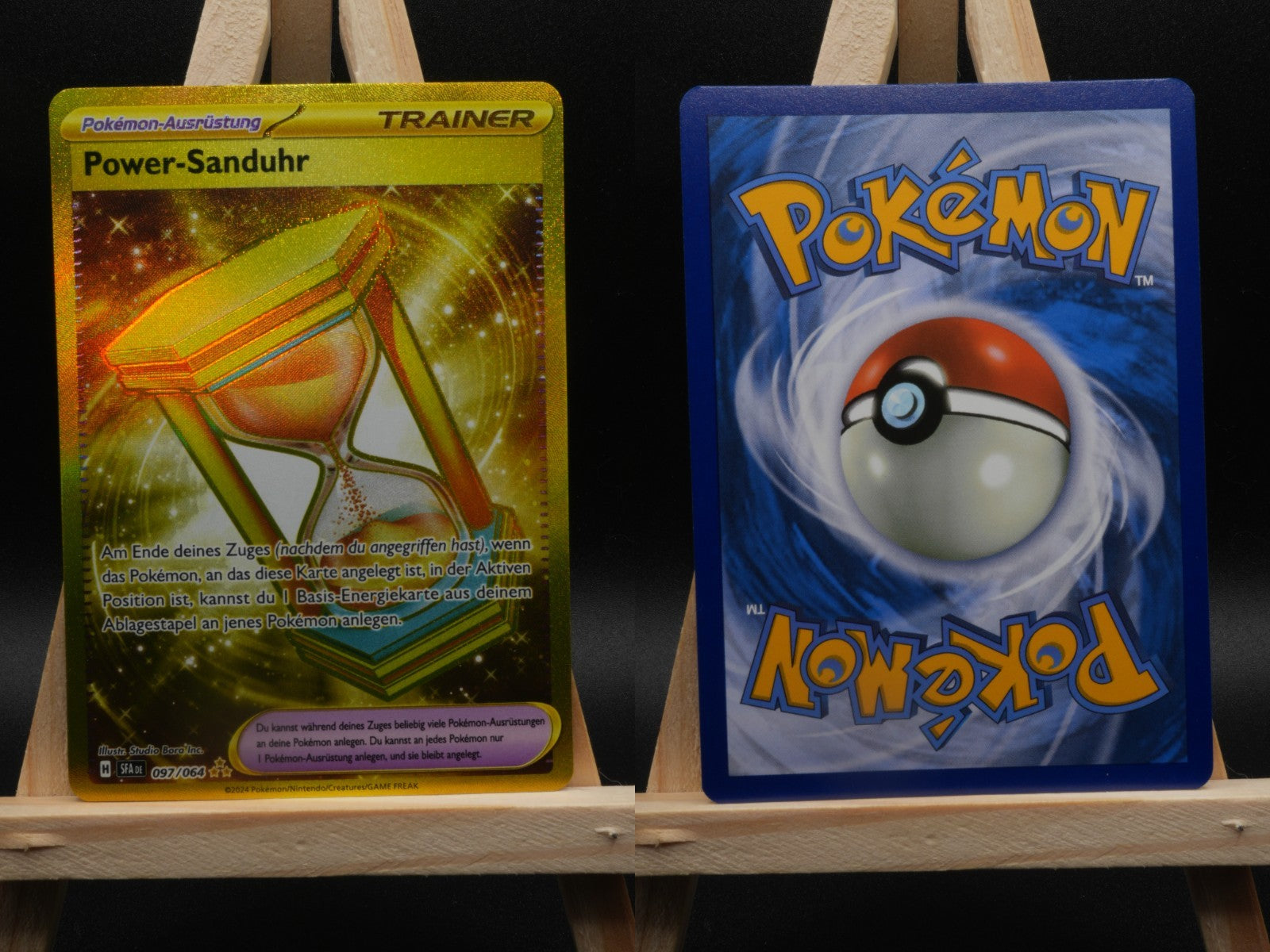Power-Sanduhr 097/064 Secret Rare Nebel der Sagen DE NM Pokémon