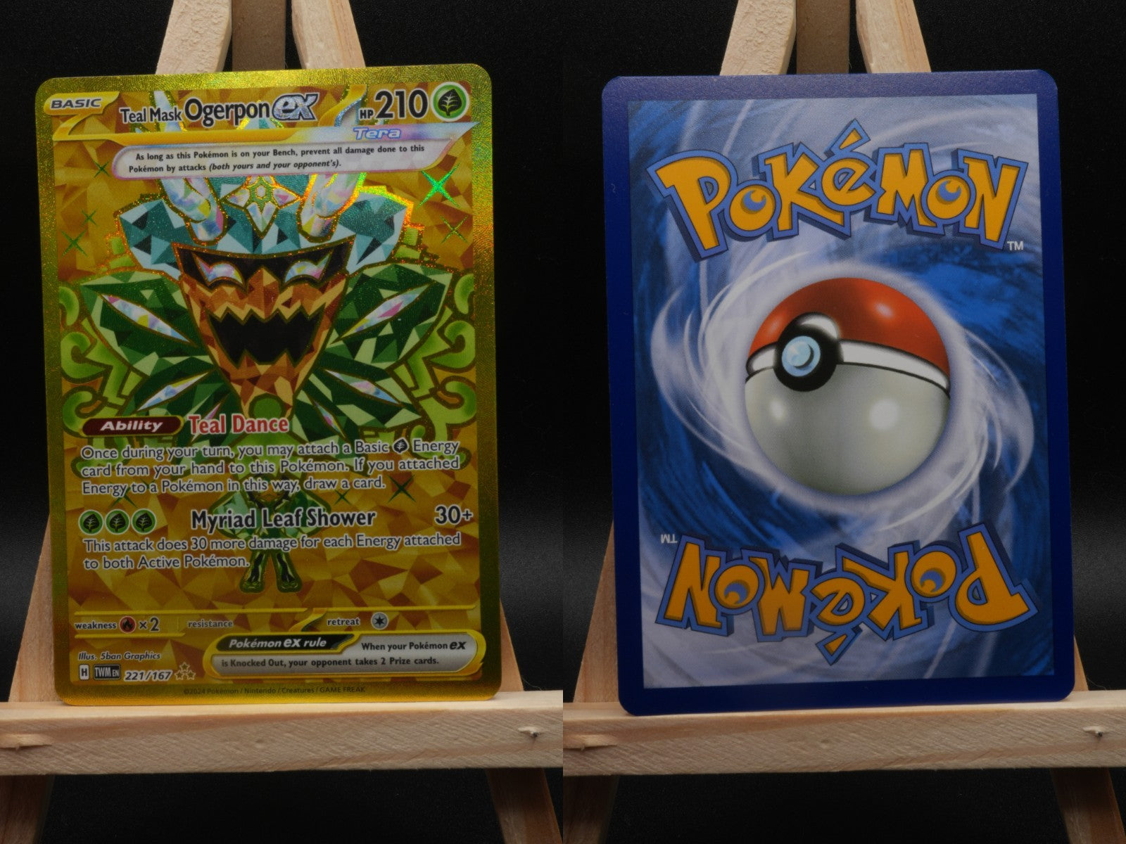 Teal Mask Ogerpon 221/167 Secret Rare Maskerade im Zwielicht EN NM Pokémon