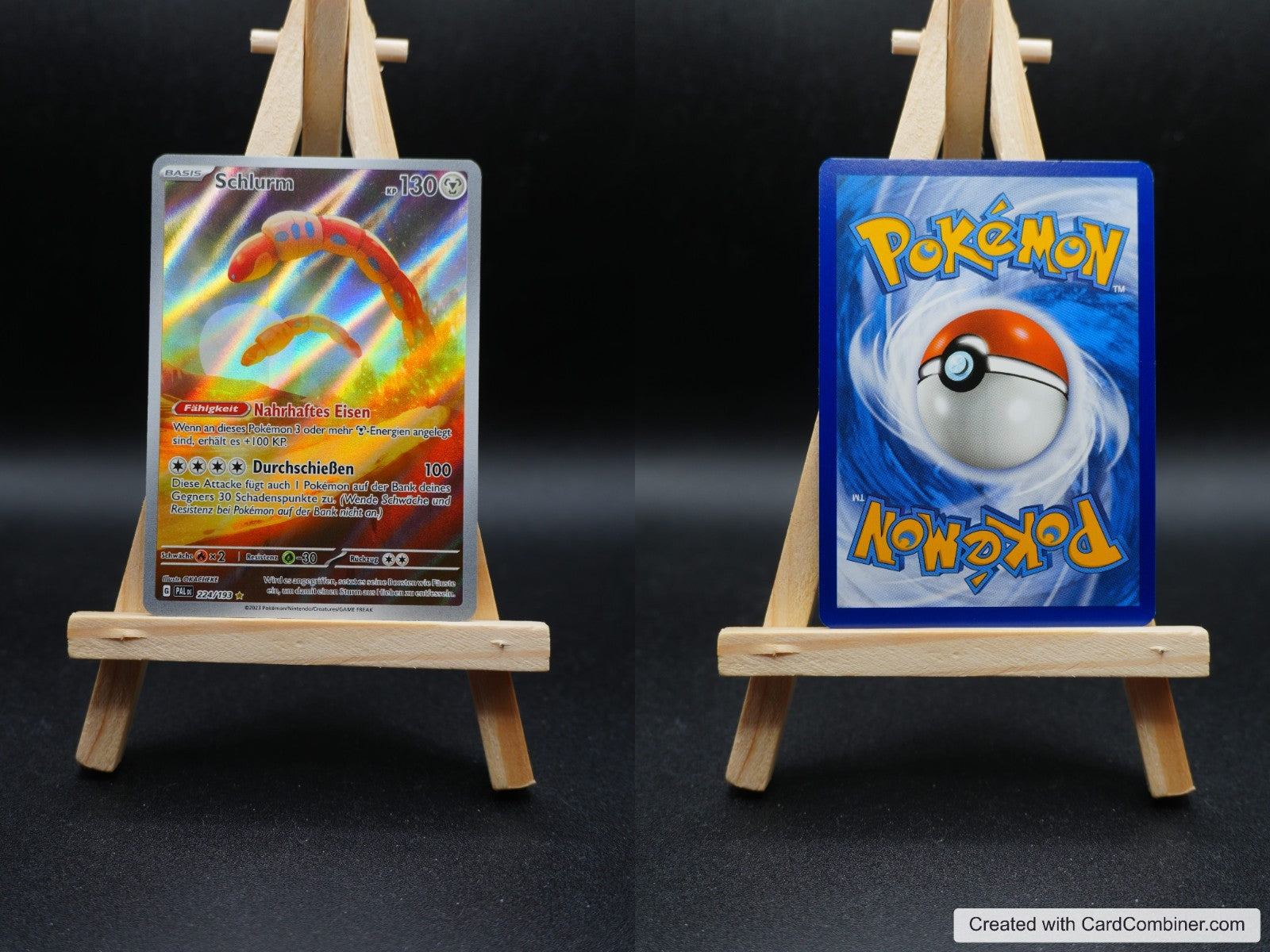 Schlurm PAL 224 Entwicklungen in Paldea Pokémon Karte Deutsch Near Mint