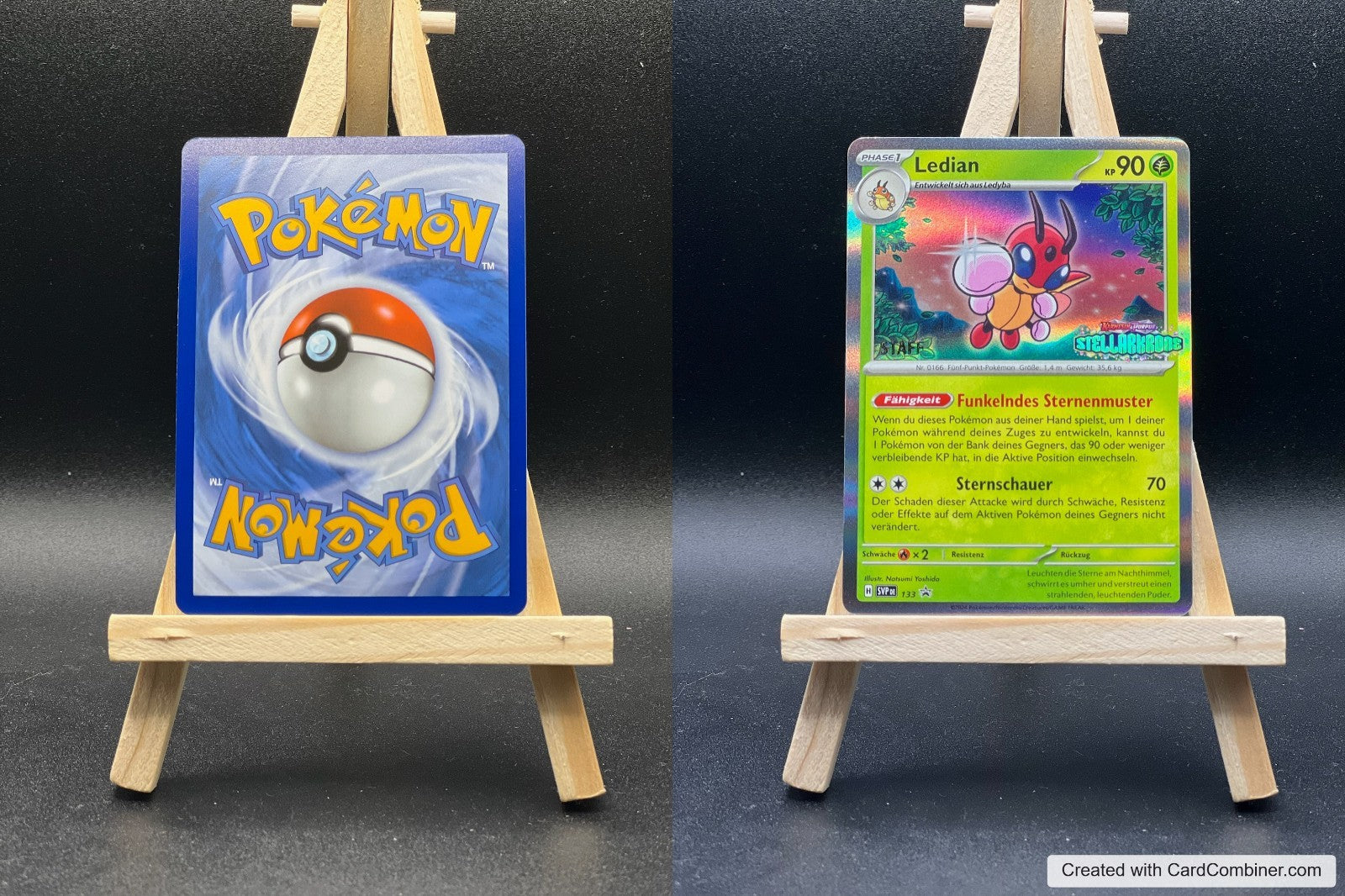 Ledian SVP 133 SV Black Star Promos Pokémon Karte Deutsch Near Mint STAFF STAMP