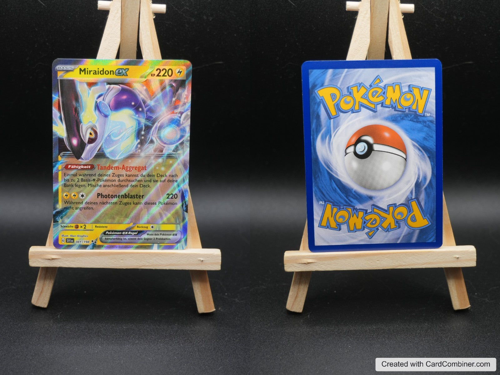 Miraidon ex SVI 081 Karmesin und Purpur Pokémon Karte Deutsch Near Mint