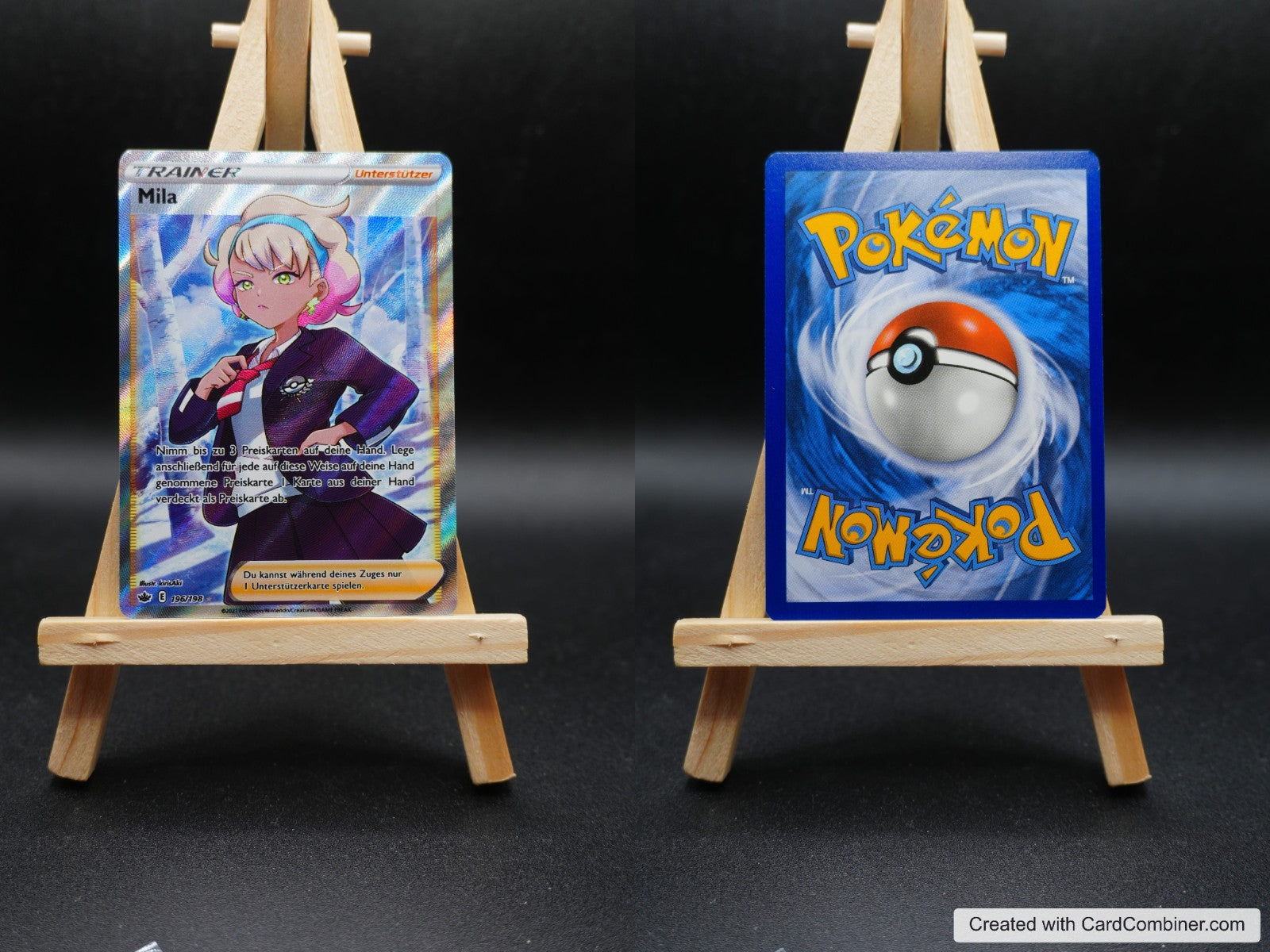 Mila CRE 196 Schaurige Herrschaft Pokémon Karte Deutsch Near Mint