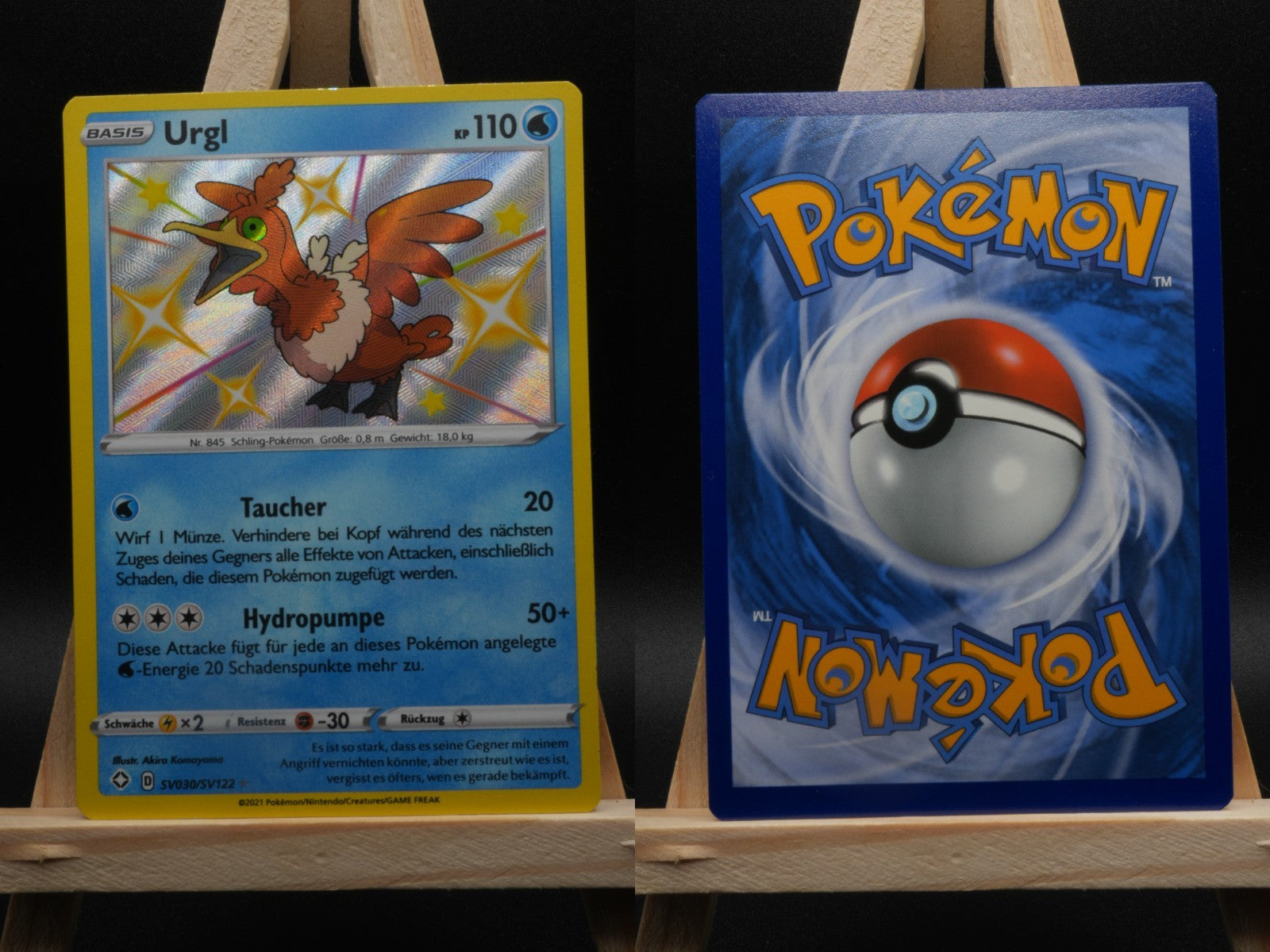 Urgl SV030/SV122 Shiny Rare Glänzendes Schicksal DE NM Pokémon