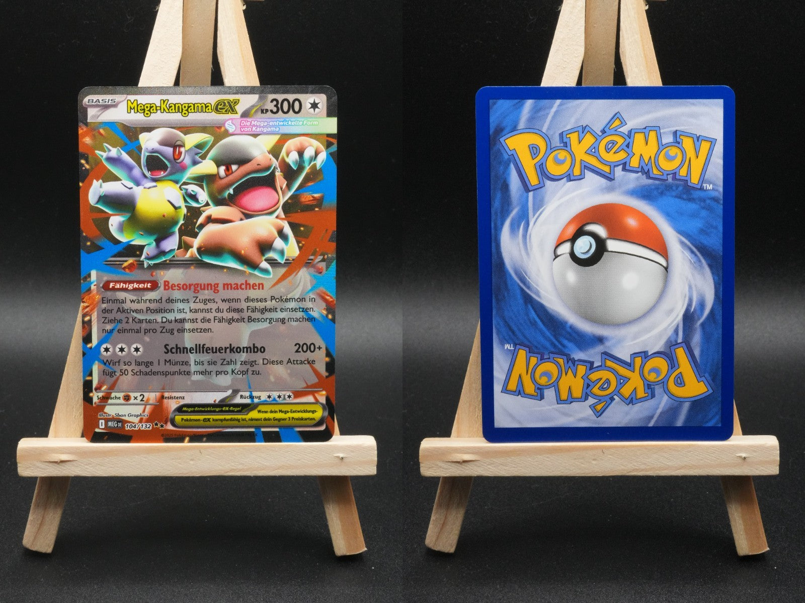 Mega Kangama ex MEG 104 Mega-Entwicklung Pokémon Karte Deutsch Near Mint