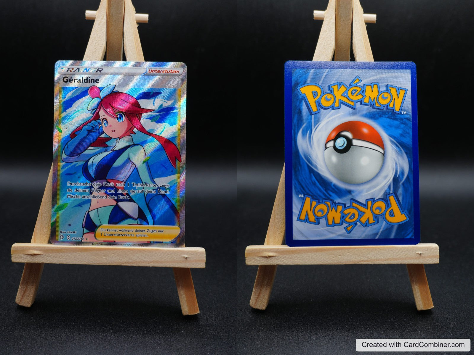 Géraldine SHF 72 Glänzendes Schicksal Pokémon Karte Deutsch Near Mint