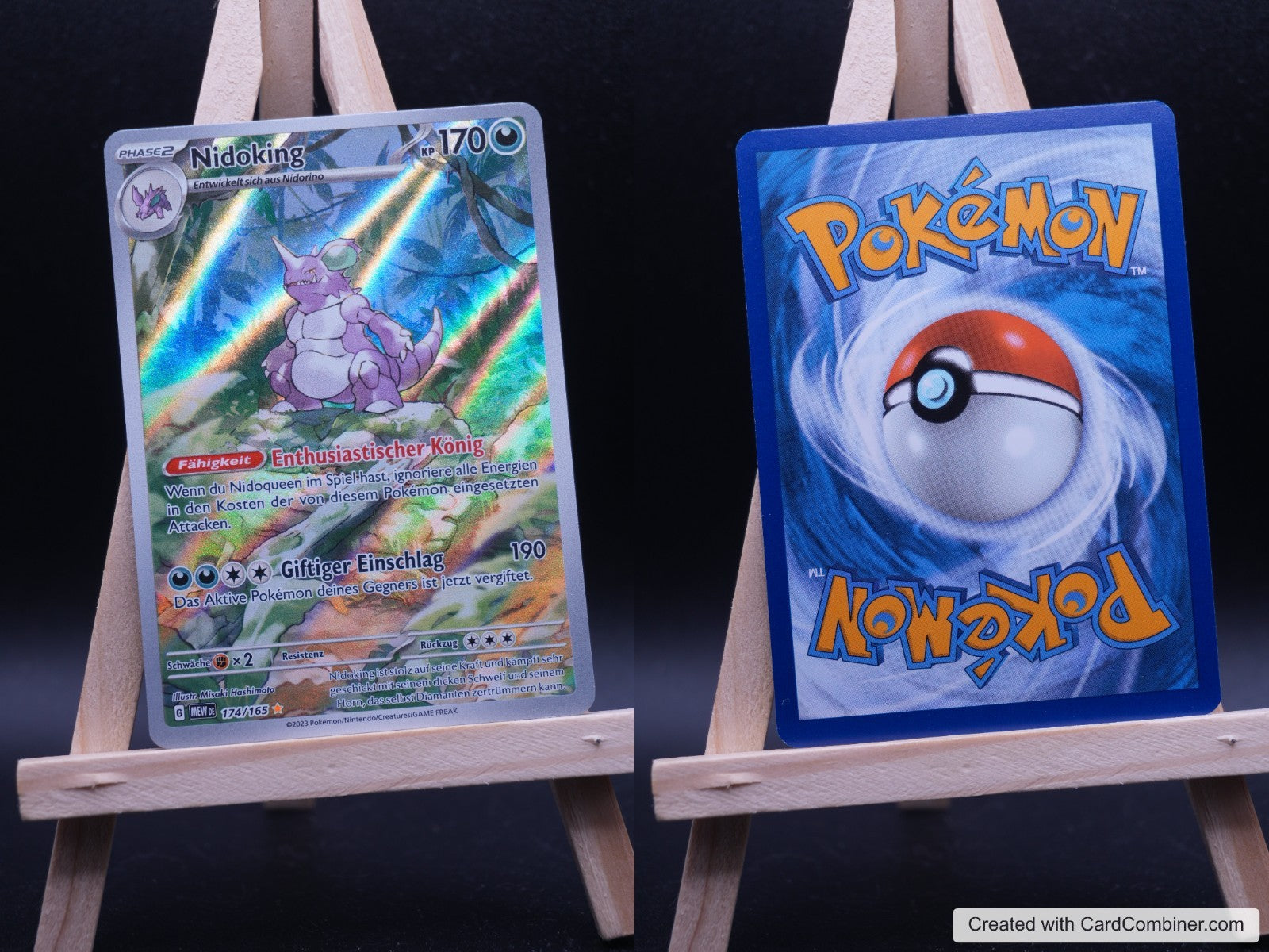 Nidoking MEW 174 151 Pokémon Karte Deutsch Near Mint