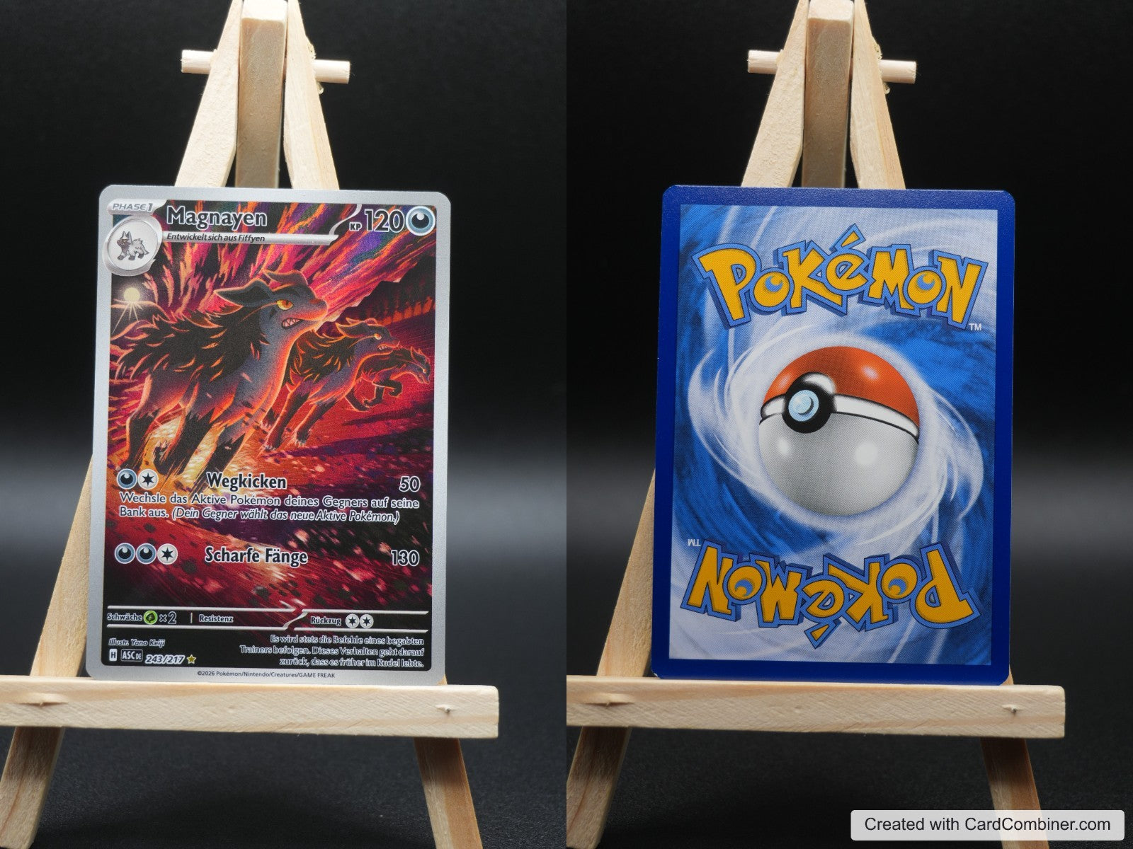Magnayen ASC 243 Erhabene Helden Pokémon Karte Deutsch Near Mint
