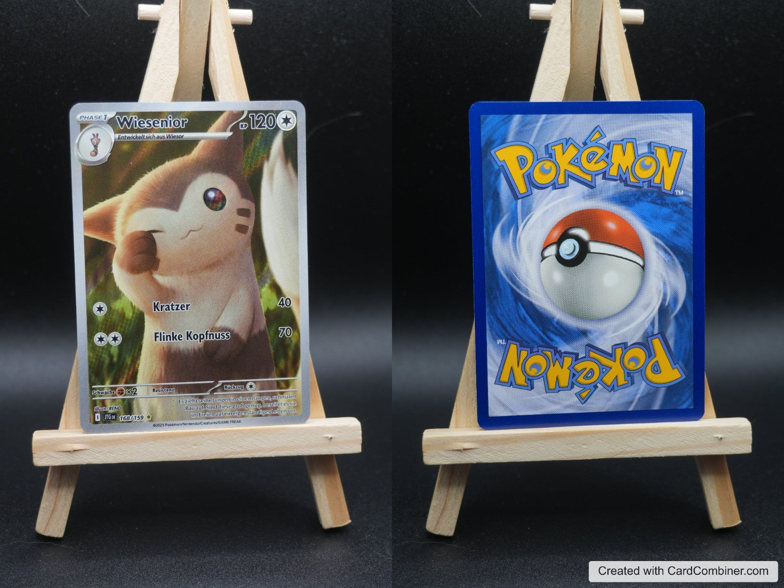 Wiesenior JTG 168 Reisegefährten Pokémon Karte Deutsch Near Mint