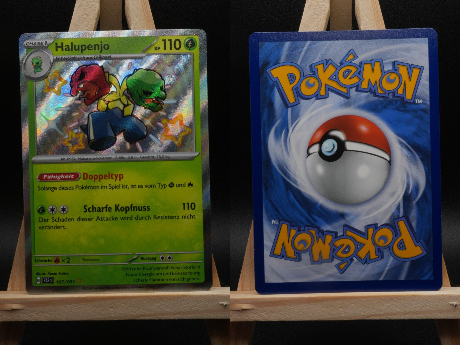 Halupenjo 107/091 Shiny Rare Paldeas Schicksale DE NM Pokémon