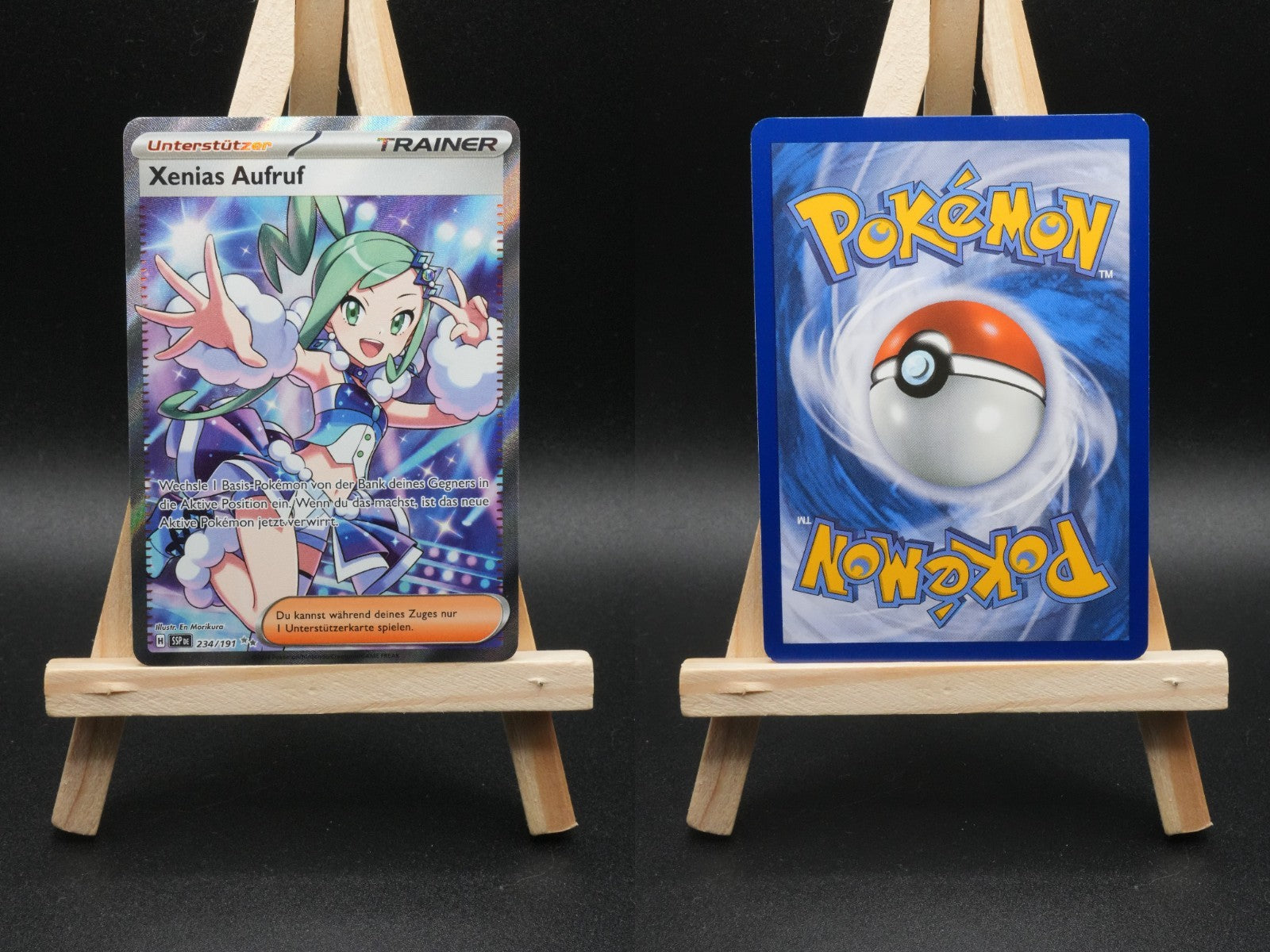 Xenias Aufruf SSP 234 Stürmische Funken Pokémon Karte Deutsch Near Mint