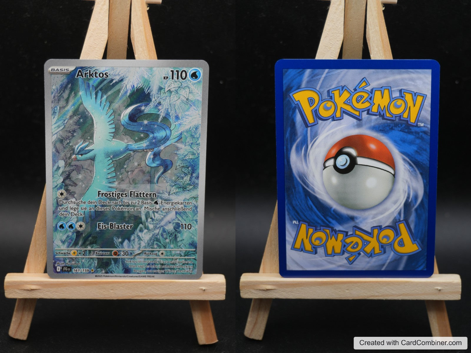 Arktos JTG 161 Reisegefährten Pokémon Karte Deutsch Near Mint