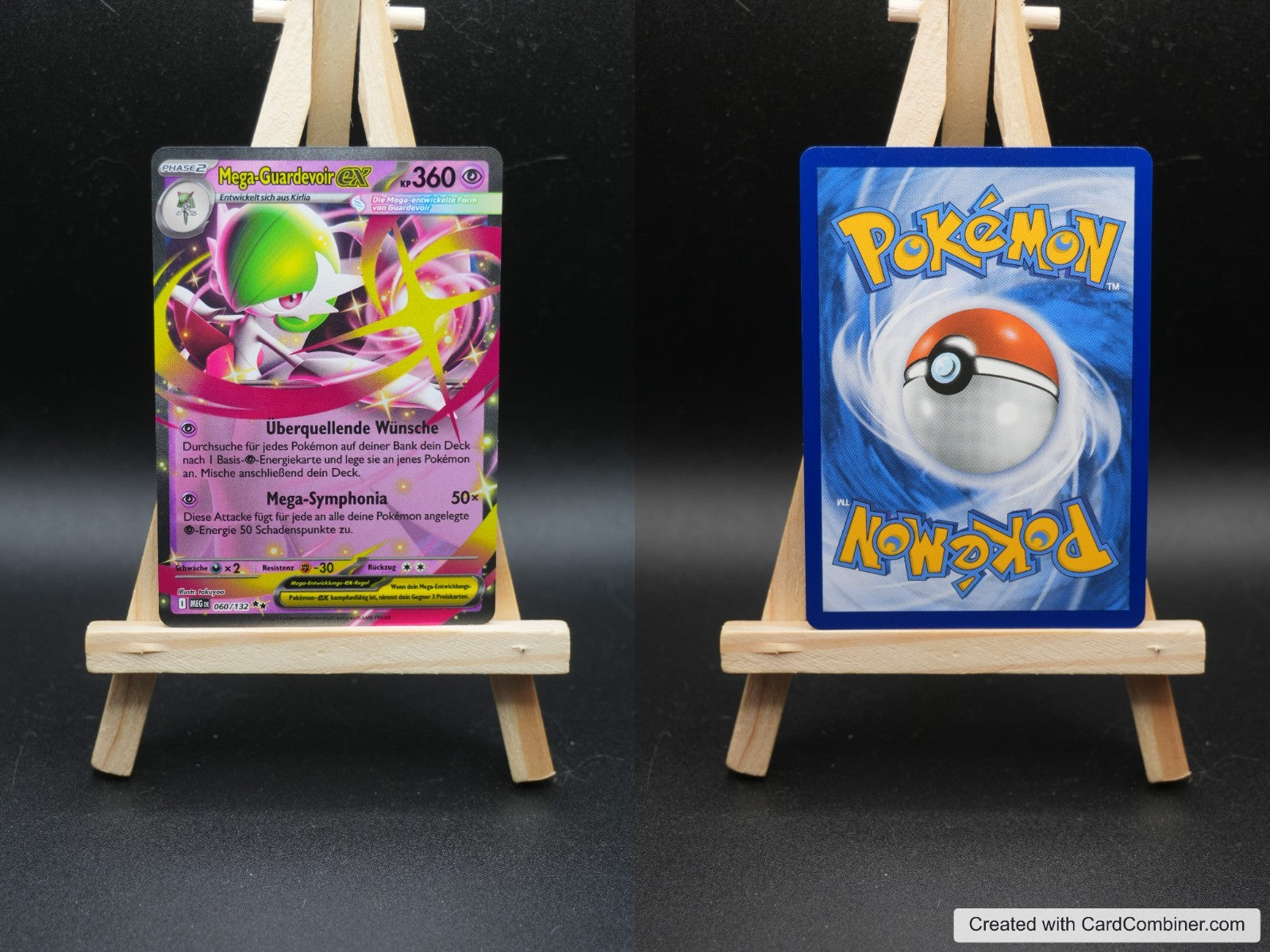 Mega Guardevoir ex MEG 060 Mega-Entwicklung Pokémon Karte Deutsch Near Mint