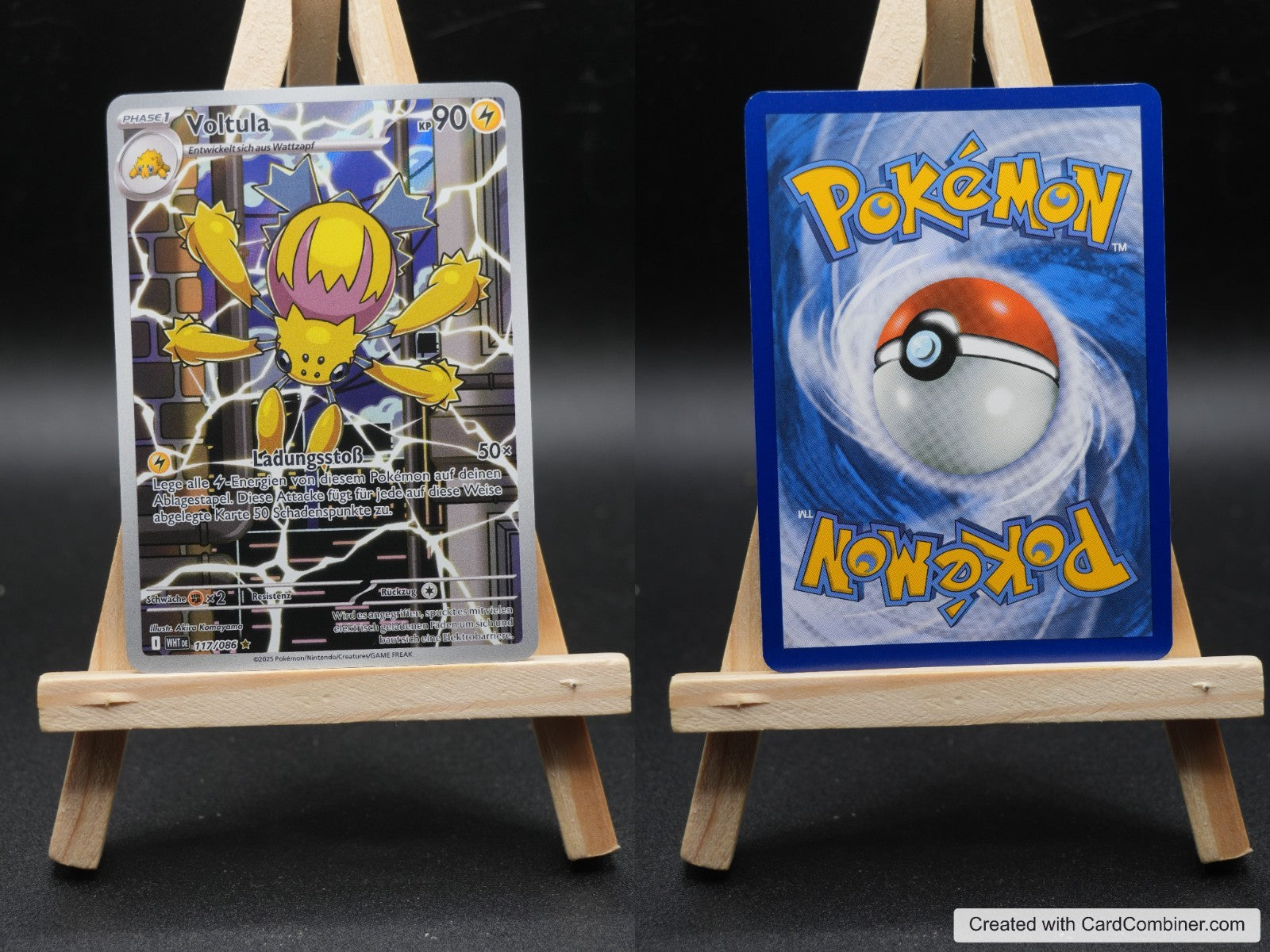 Voltula WHT 117 Weiße Flammen Pokémon Karte Deutsch Near Mint