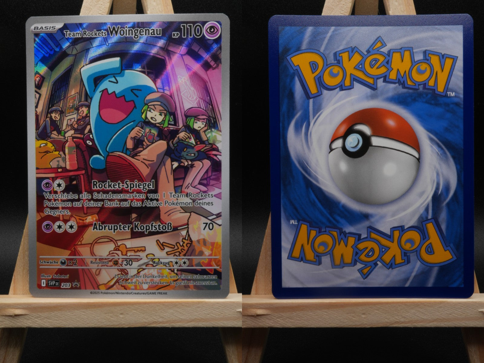 Team Rockets Woingenau SVP 203 Black Star Promo DE NM Pokémon