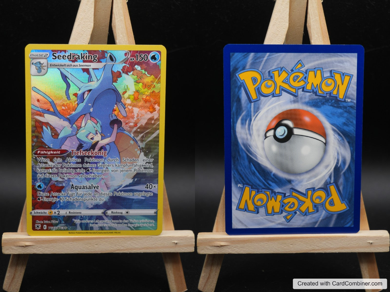 Seedraking ASR TG03 Astralglanz Pokémon Karte Deutsch Near Mint