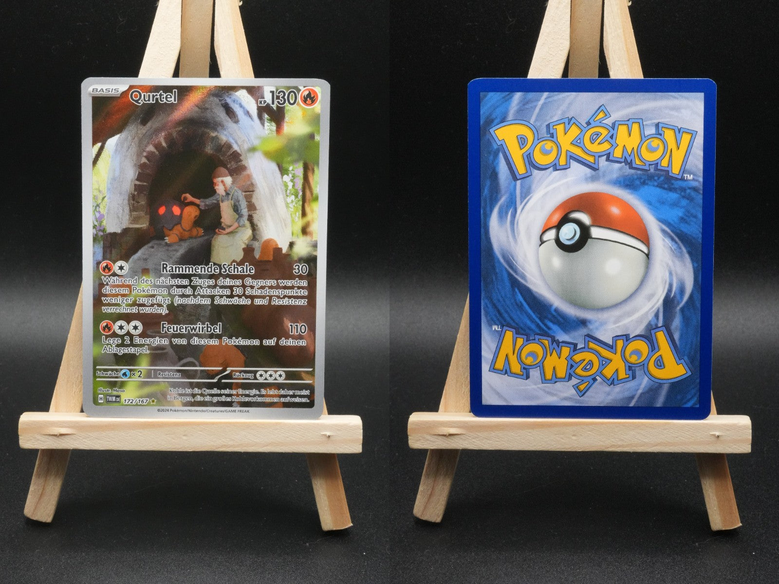 Qurtel TWM 172 Maskerade im Zwielicht Pokémon Karte Deutsch Near Mint