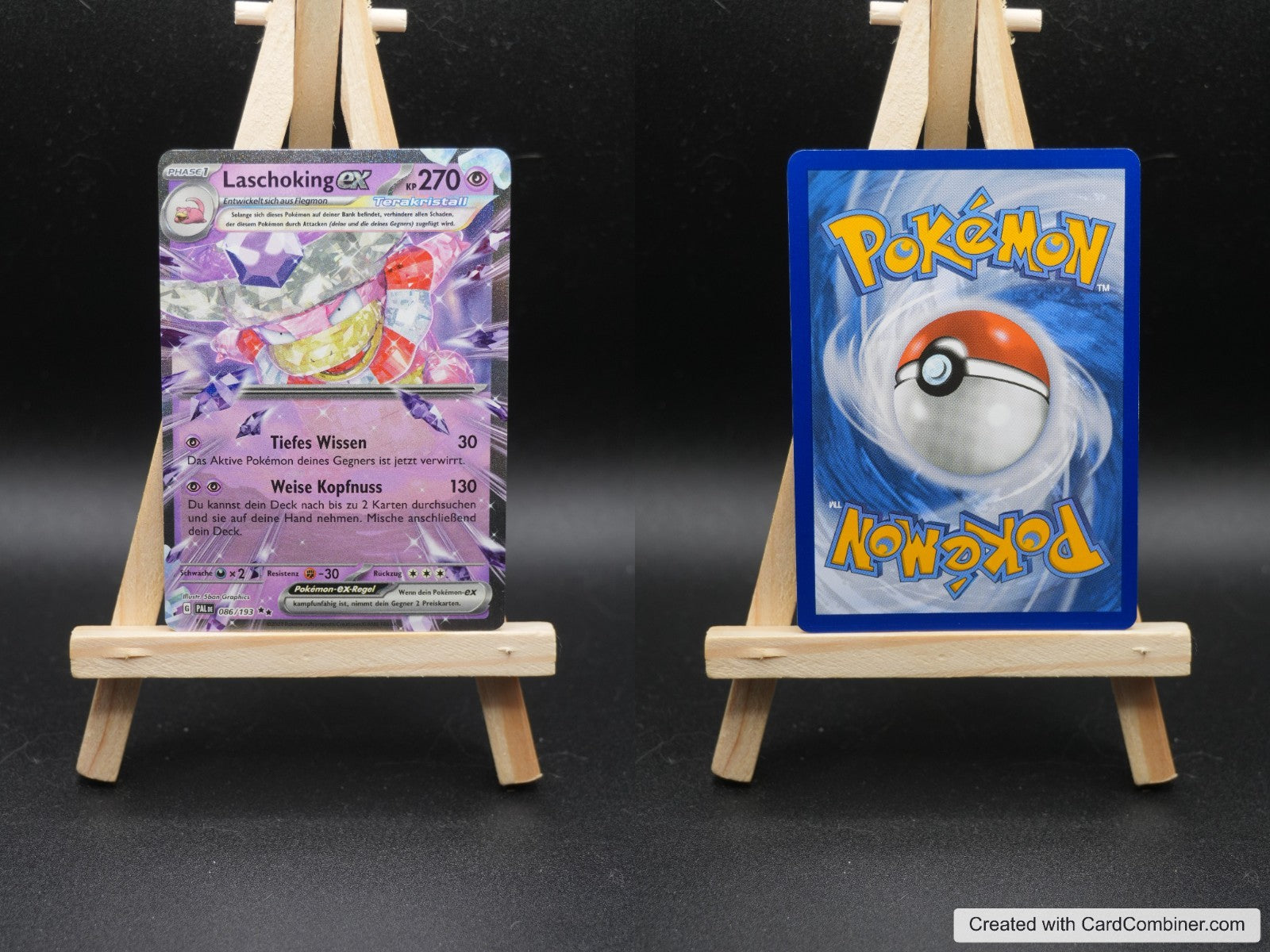 Laschoking ex PAL 086 Entwicklungen in Paldea Pokémon Karte Deutsch Near Mint