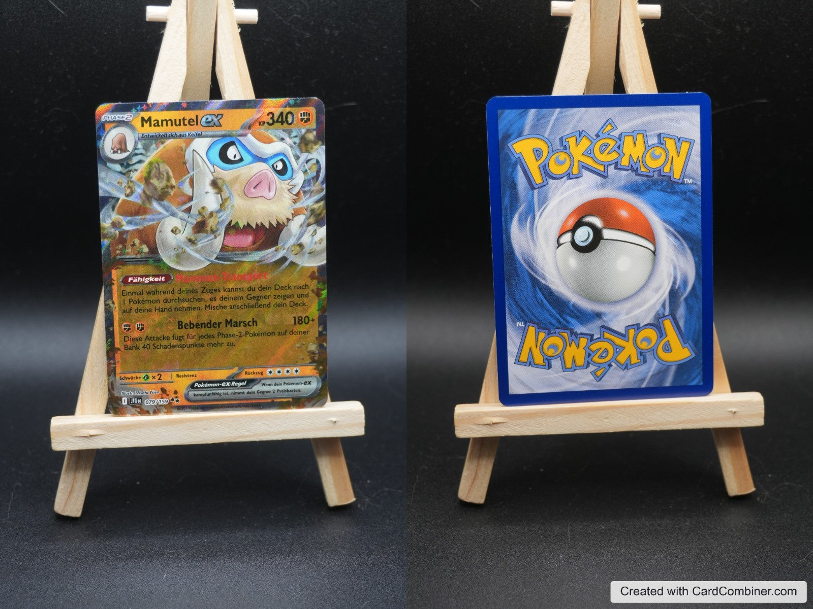 Mamutel ex JTG 079 Reisegefährten Pokémon Karte Deutsch Near Mint