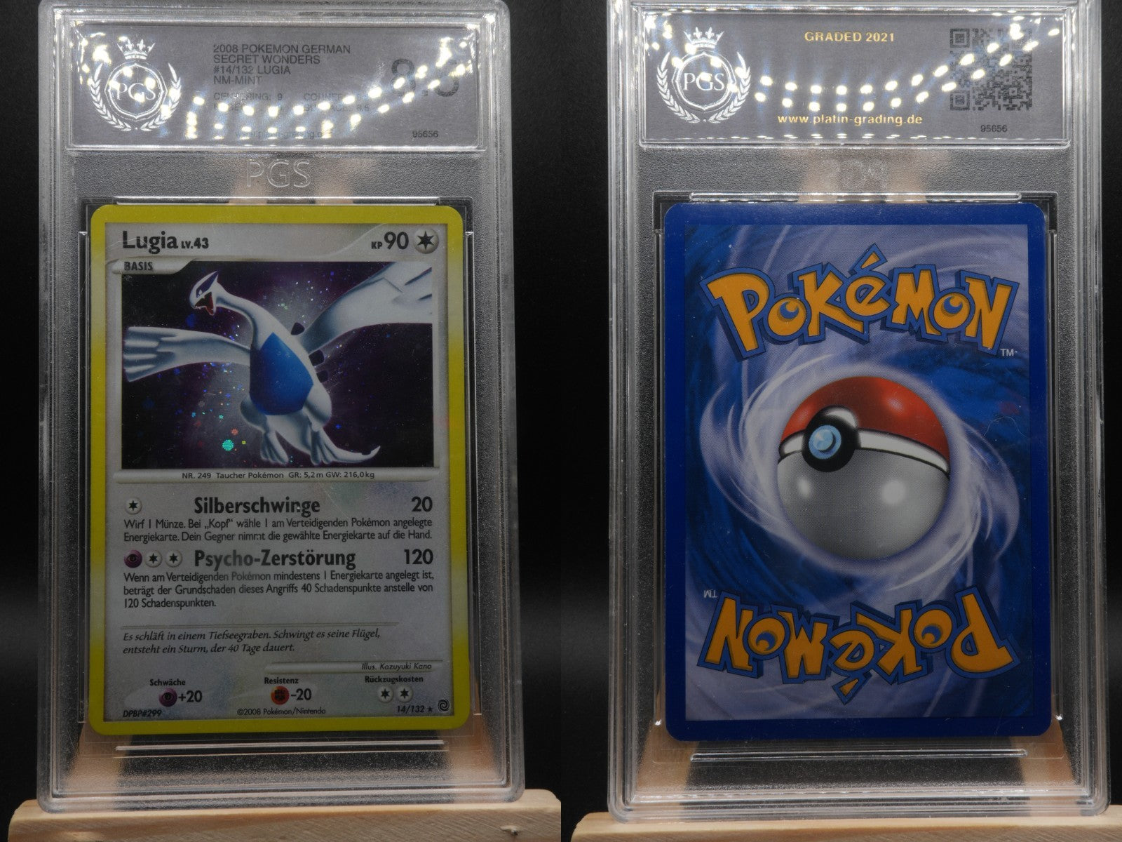 Lugia LV.43 14/132 Holo Rare Rätselhafte Wunder DE NM Pokémon