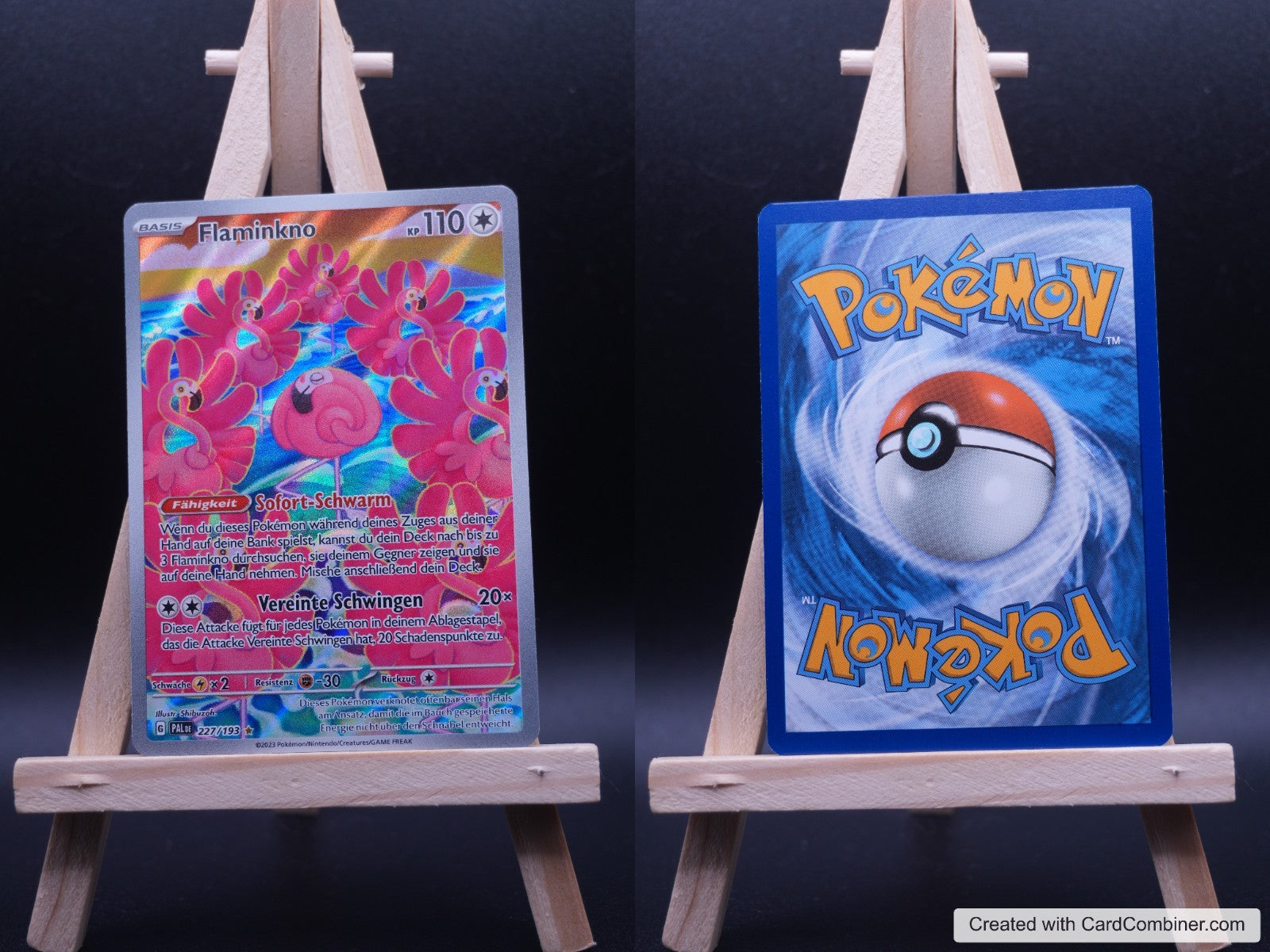 Flaminkno PAL 227 Entwicklungen in Paldea Pokémon Karte Deutsch Near Mint