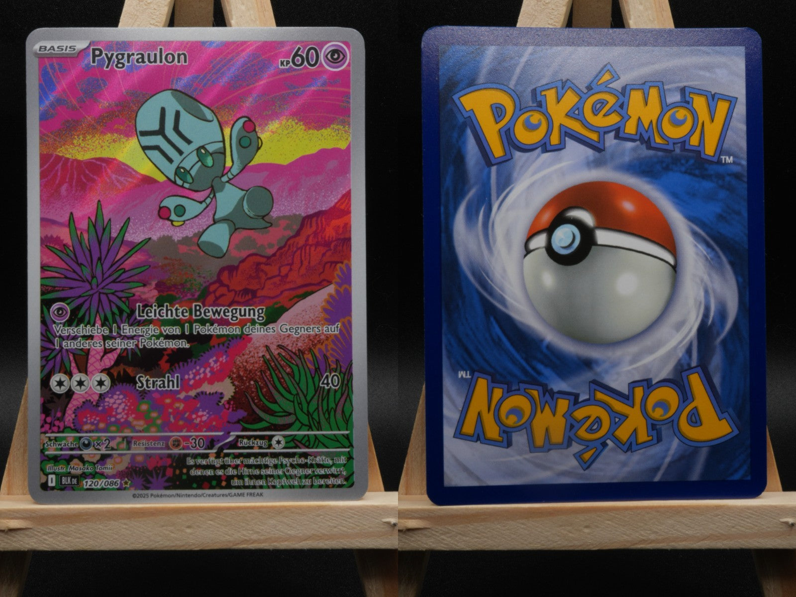 Pygraulon 120/086 Illustration Rare Schwarze Blitze DE NM Pokémon