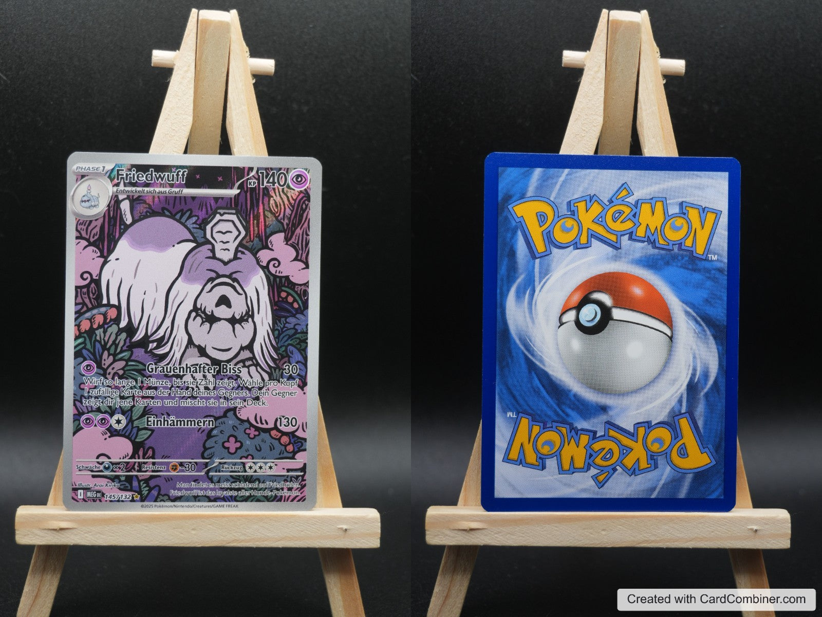 Friedwuff MEG 145 Mega-Entwicklung Pokémon Karte Deutsch Near Mint