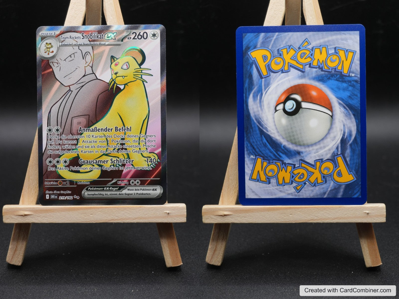 Team Rockets Snobilikat ex DRI 219 Ewige Rivalen Pokémon Karte Deutsch Near Mint