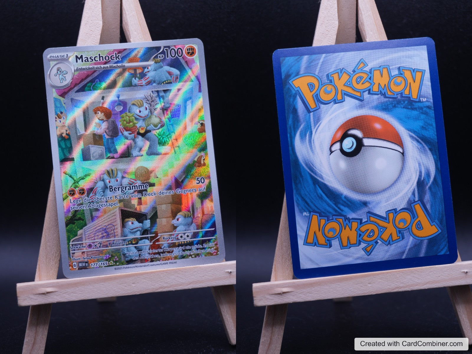 Maschock MEW 177 151 Pokémon Karte Deutsch Near Mint