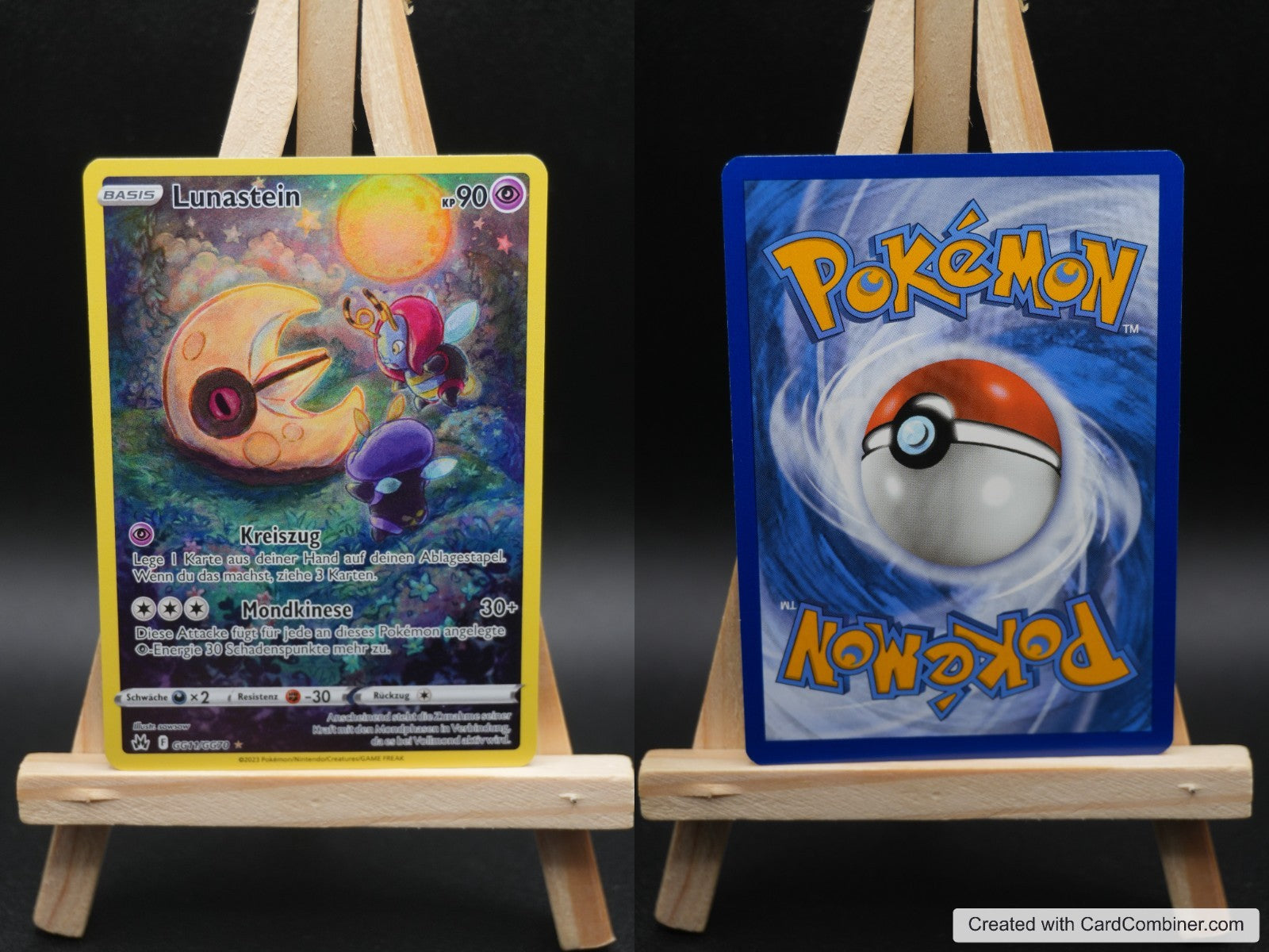 Lunastein CRZ GG11 Zenit der Könige Pokémon Karte Deutsch Near Mint