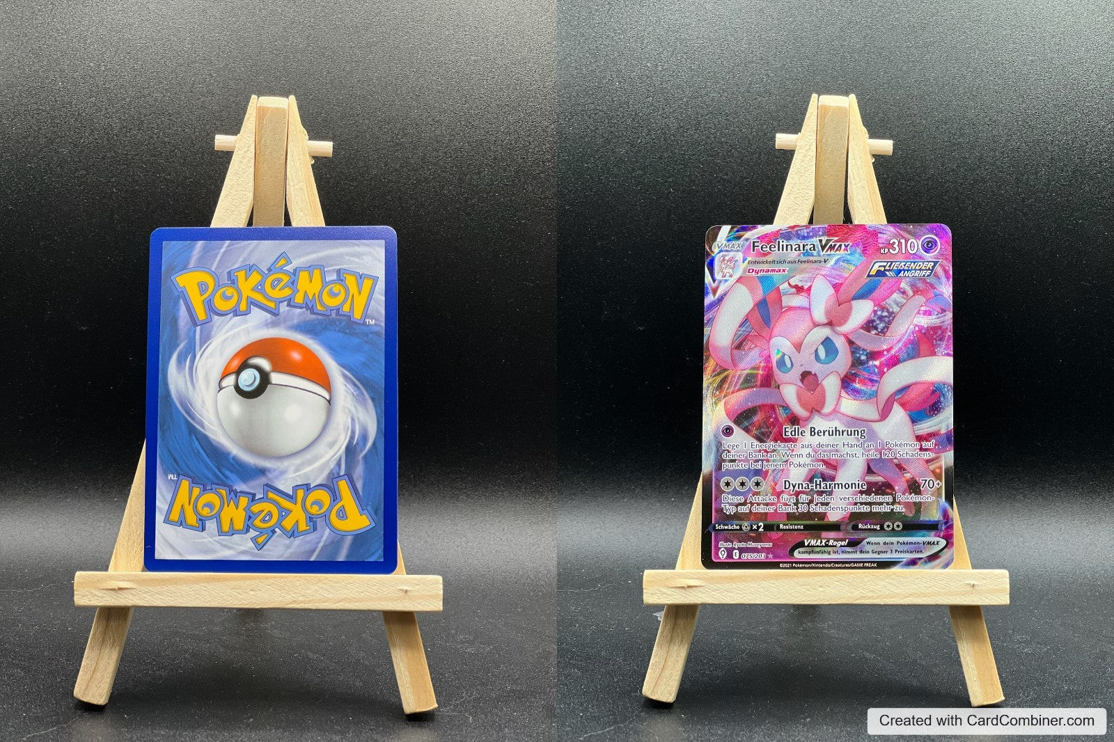 Feelinara VMAX EVS 075 Drachenwandel Pokémon Karte Deutsch Near Mint
