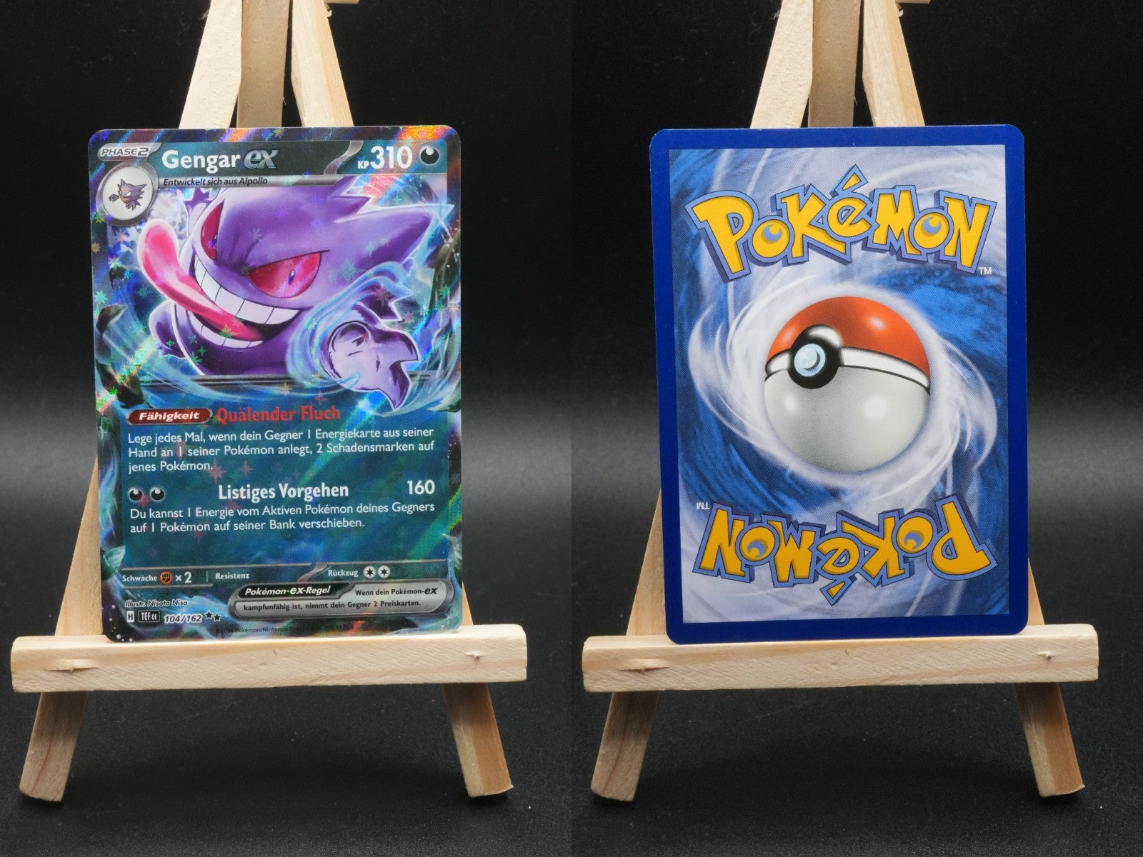 Gengar ex TEF 104 Gewalten der Zeit Pokémon Karte Deutsch Near Mint