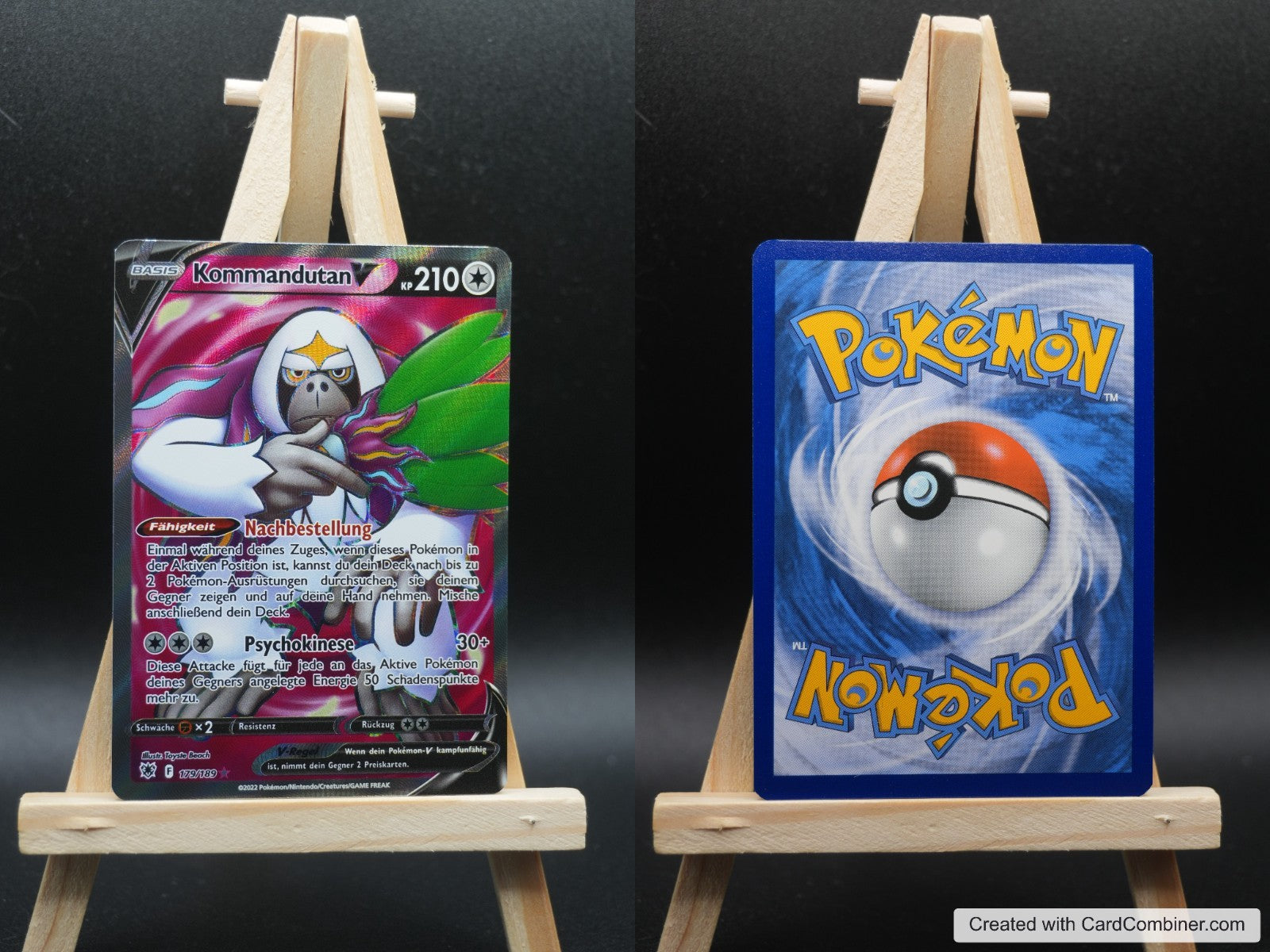 Kommandutan V ASR 179 Astralglanz Pokémon Karte Deutsch Near Mint