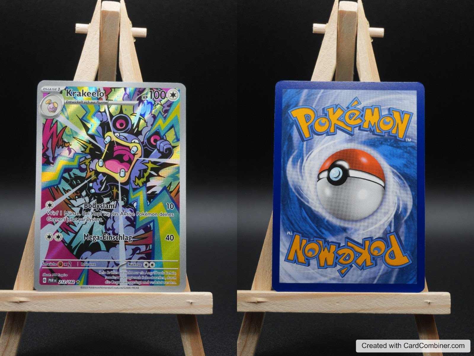 Krakeelo PAR 212 Paradoxrift Pokémon Karte Deutsch Near Mint
