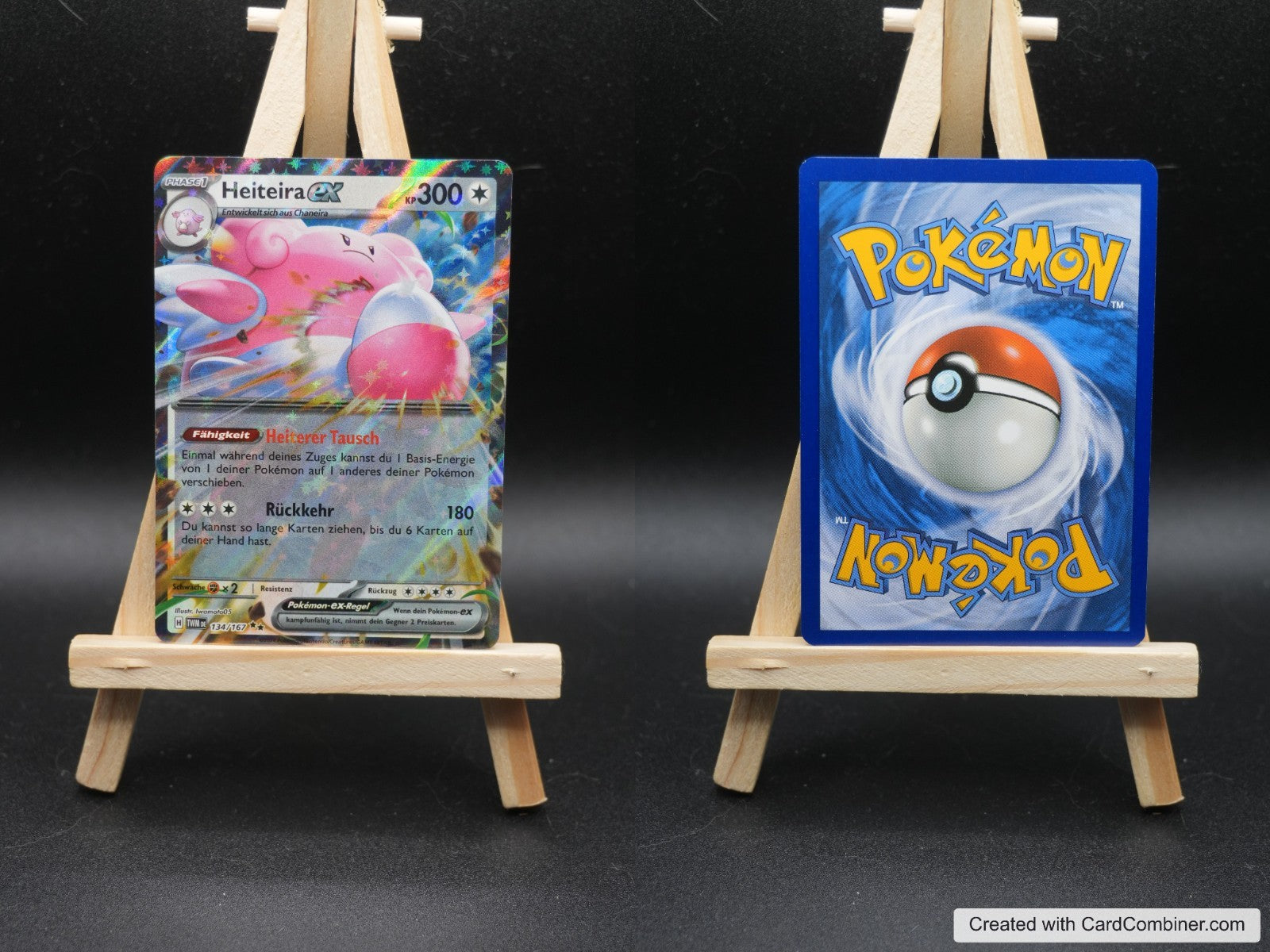 Heiteira ex TWM 134 Maskerade im Zwielicht Pokémon Karte Deutsch Near Mint