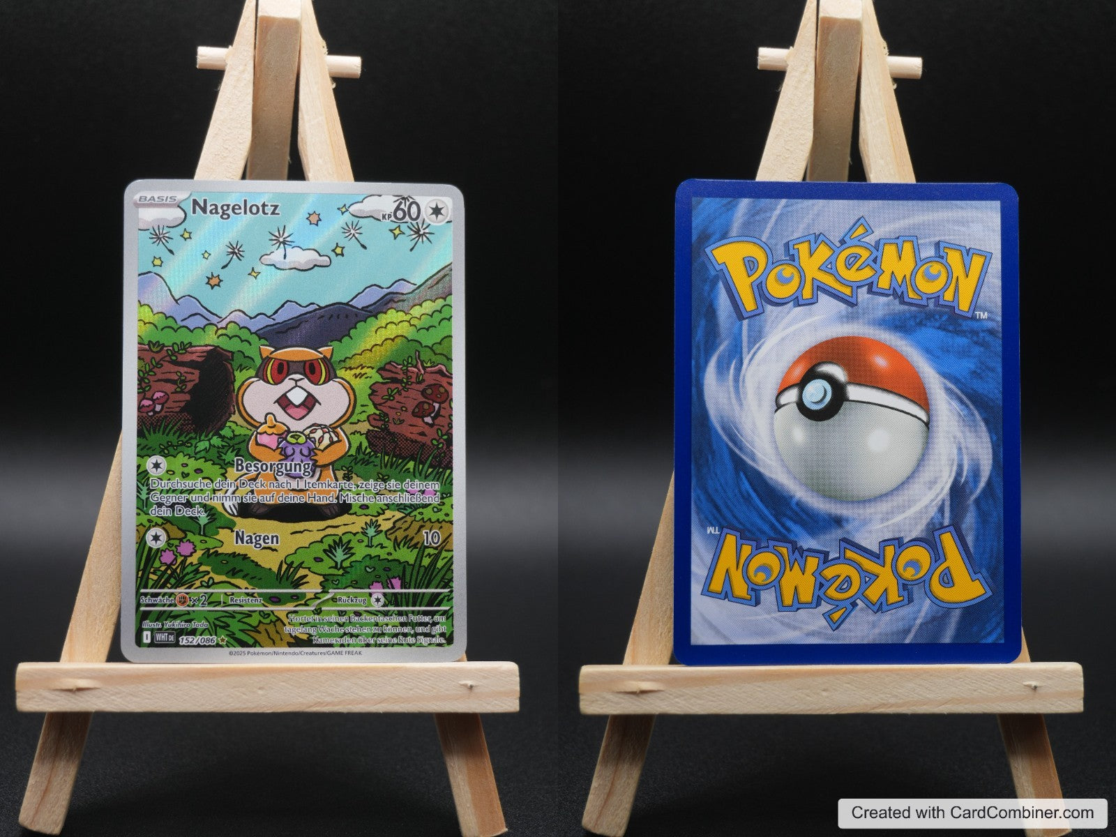 Nagelotz WHT 152 Weiße Flammen Pokémon Karte Deutsch Near Mint