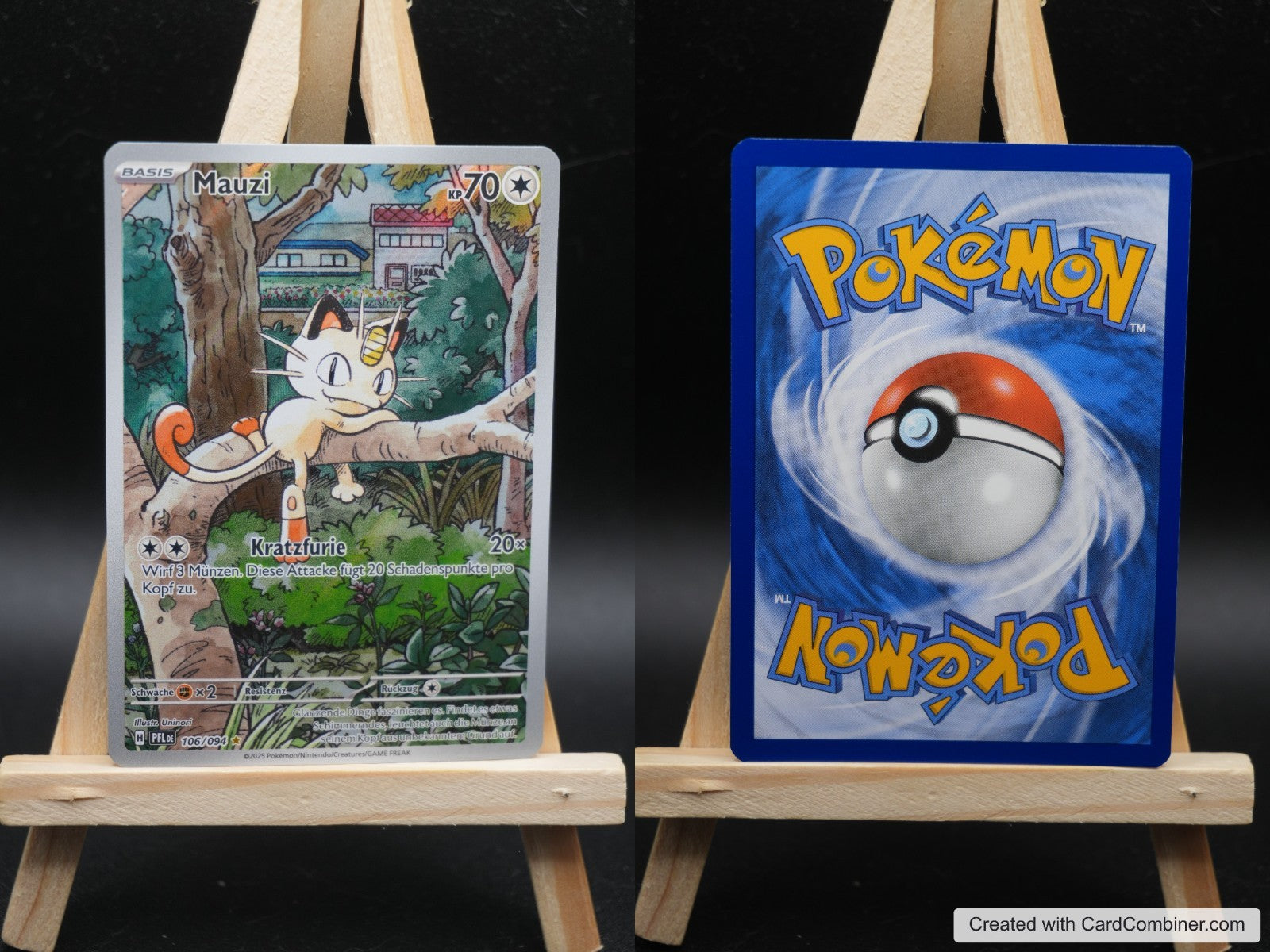 Mauzi PFL 106 Fatale Flammen Pokémon Karte Deutsch Near Mint