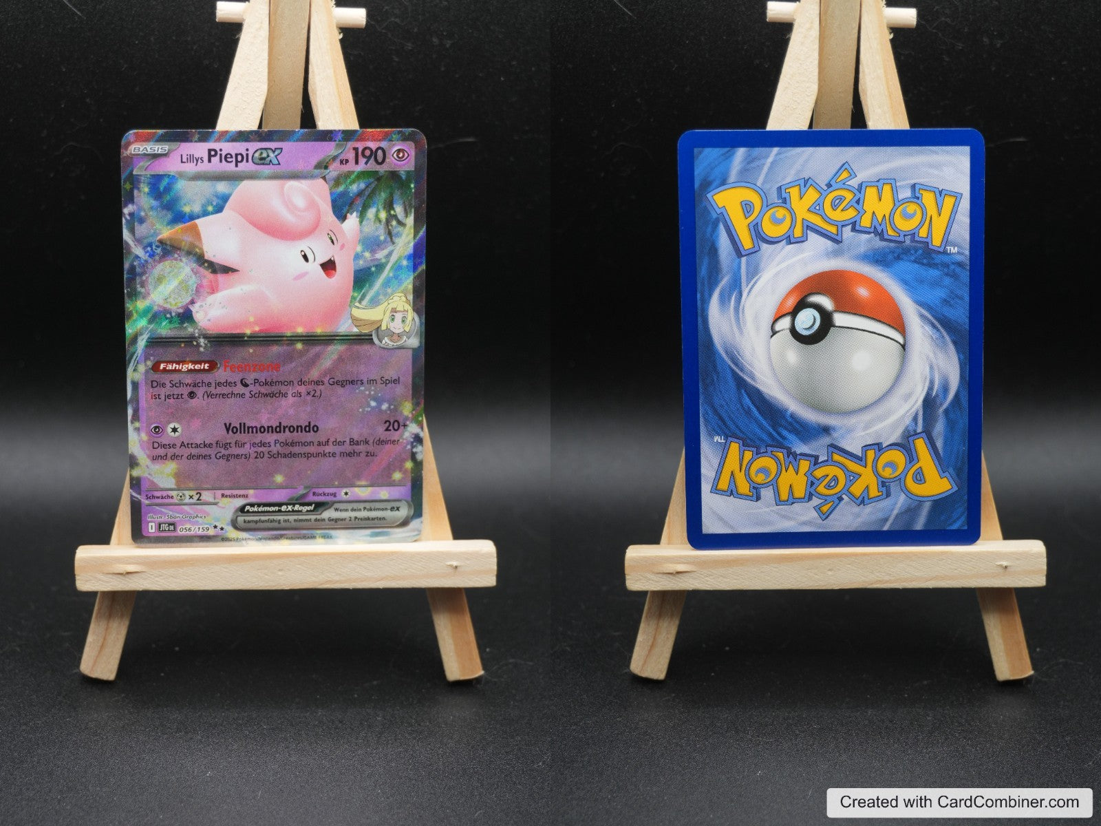 Lillys Piepi ex JTG 056 Reisegefährten Pokémon Karte Deutsch Near Mint