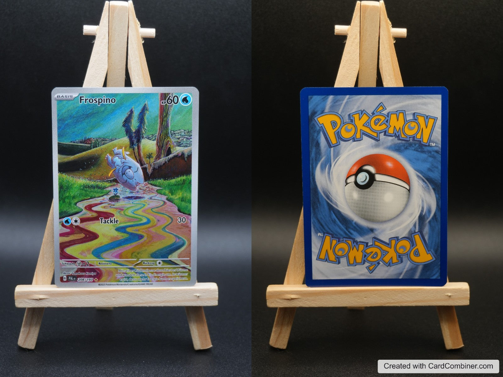 Frospino PAL 208 Entwicklungen in Paldea Pokémon Karte Deutsch Near Mint