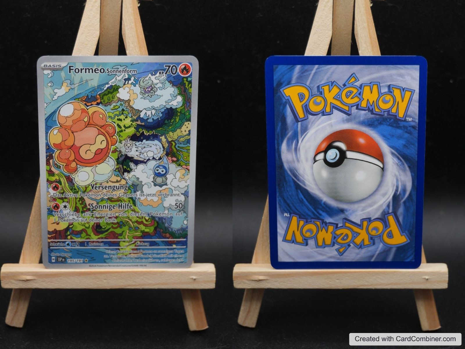 Formeo Sonnenform SSP 195 Stürmische Funken Pokémon Karte Deutsch Near Mint