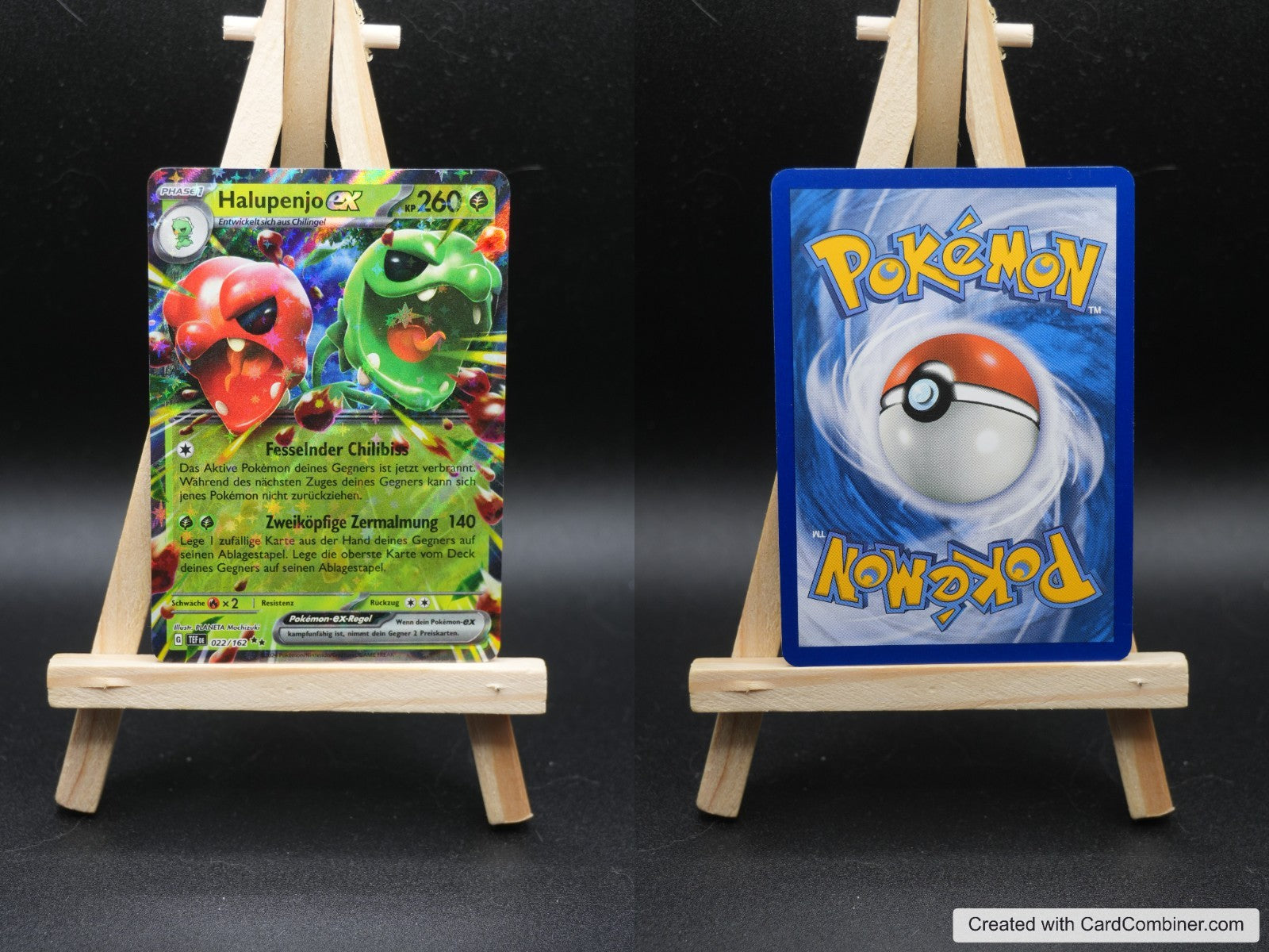 Halupenjo ex TEF 022 Gewalten der Zeit Pokémon Karte Deutsch Near Mint