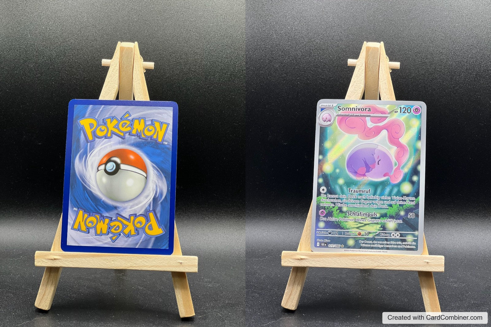Somnivora BLK 117 Schwarze Blitze Pokémon Karte Deutsch Near Mint