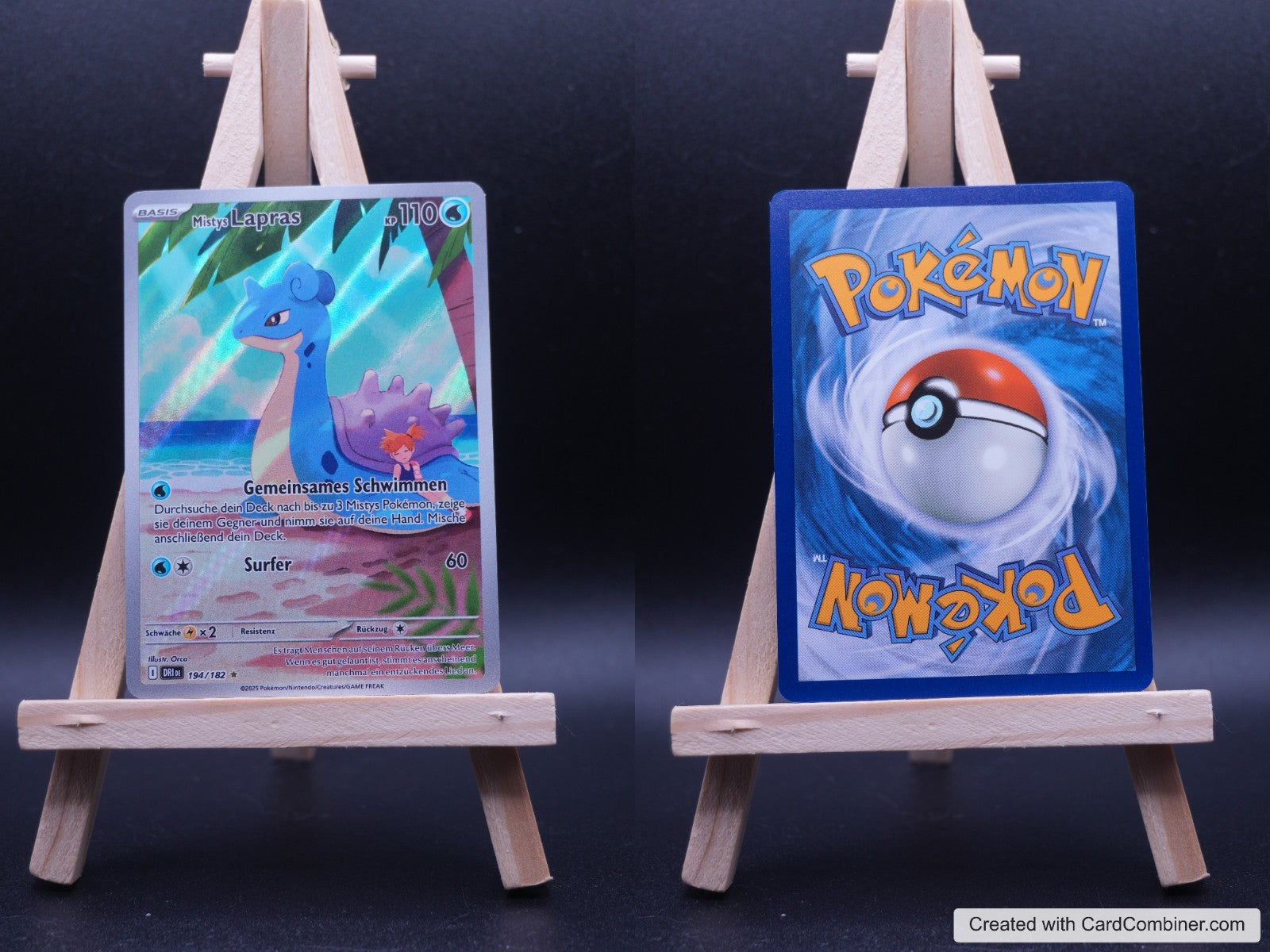Mistys Lapras DRI 194 Ewige Rivalen Pokémon Karte Deutsch Near Mint