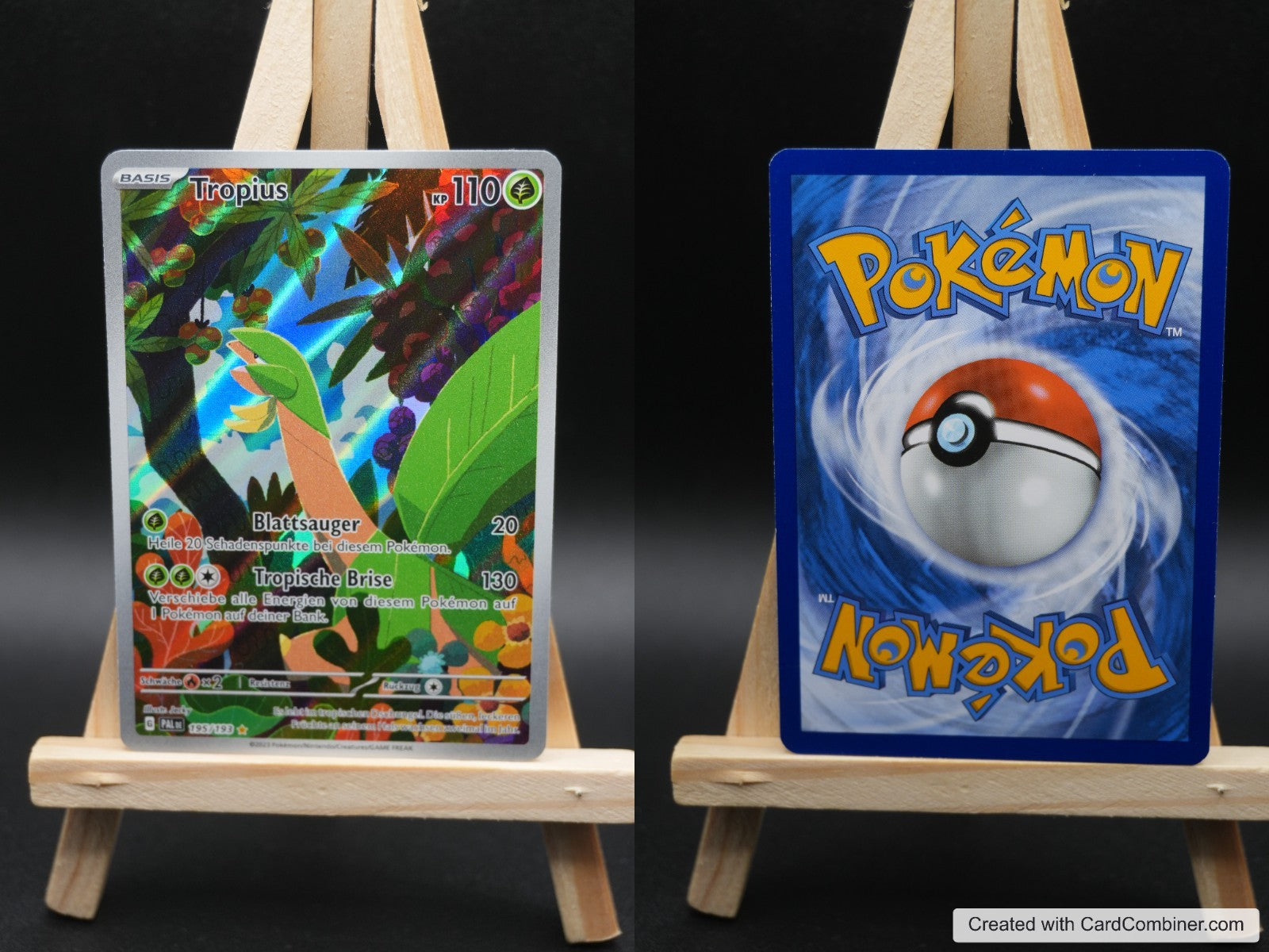 Tropius PAL 195 Entwicklungen in Paldea Pokémon Karte Deutsch Near Mint