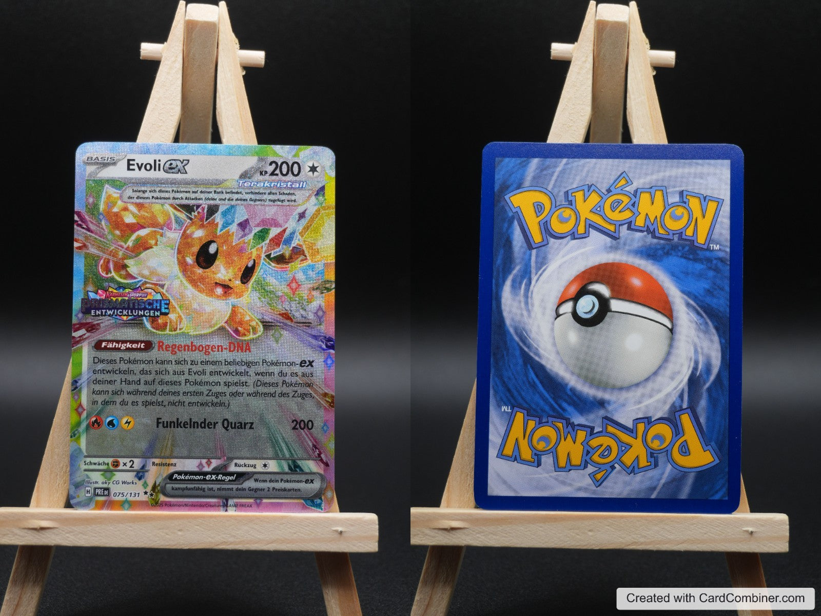 Evoli ex xPRE 075 Prismatische Entwicklungen: Ergänzungen Pokémon Karte Deutsch