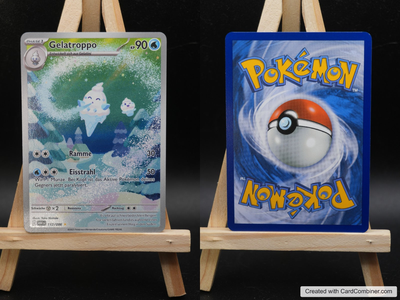 Gelatroppo WHT 112 Weiße Flammen Pokémon Karte Deutsch Near Mint