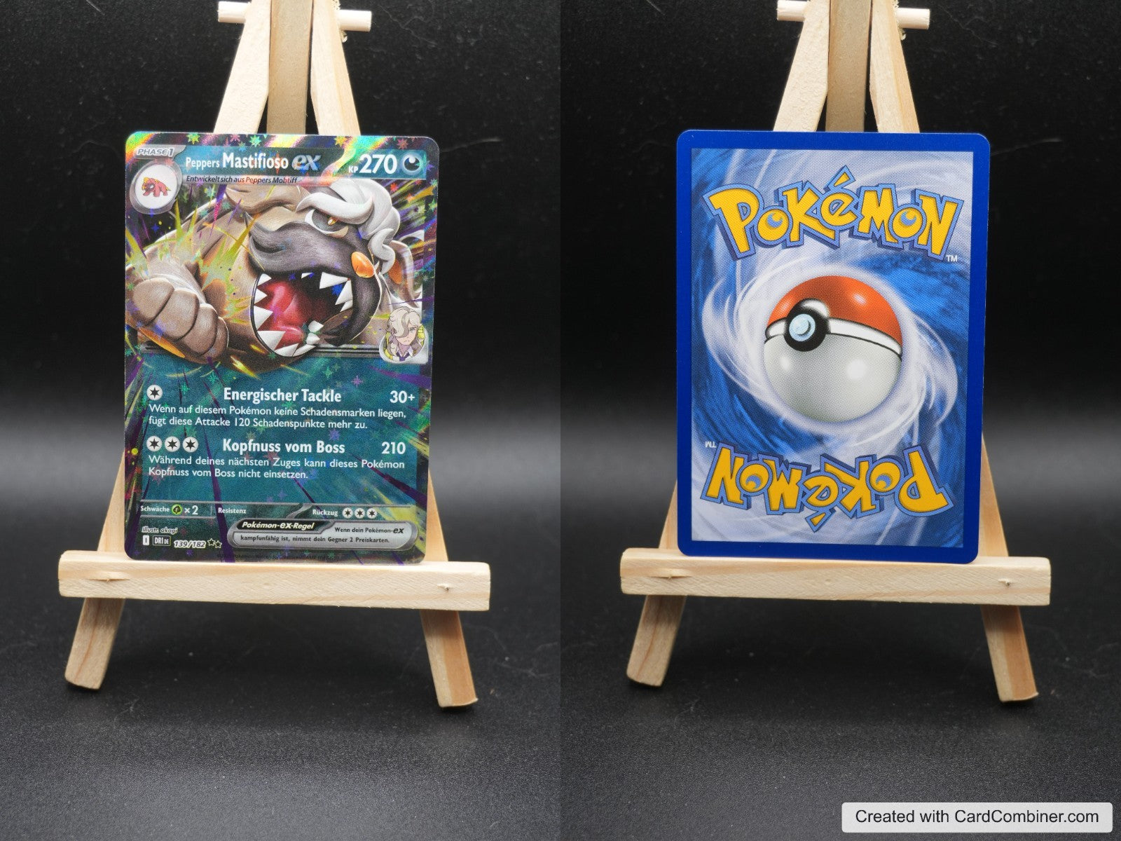 Peppers Mastifioso ex DRI 139 Ewige Rivalen Pokémon Karte Deutsch Near Mint