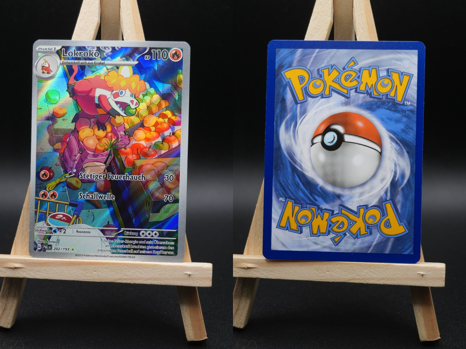 Lokroko PAL 202 Entwicklungen in Paldea Pokémon Karte Deutsch Near Mint