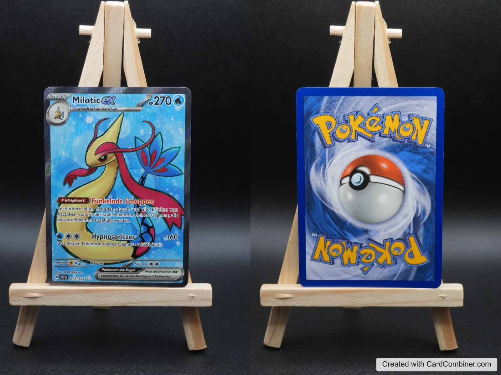 Milotic ex SSP 217 Stürmische Funken Pokémon Karte Deutsch Near Mint