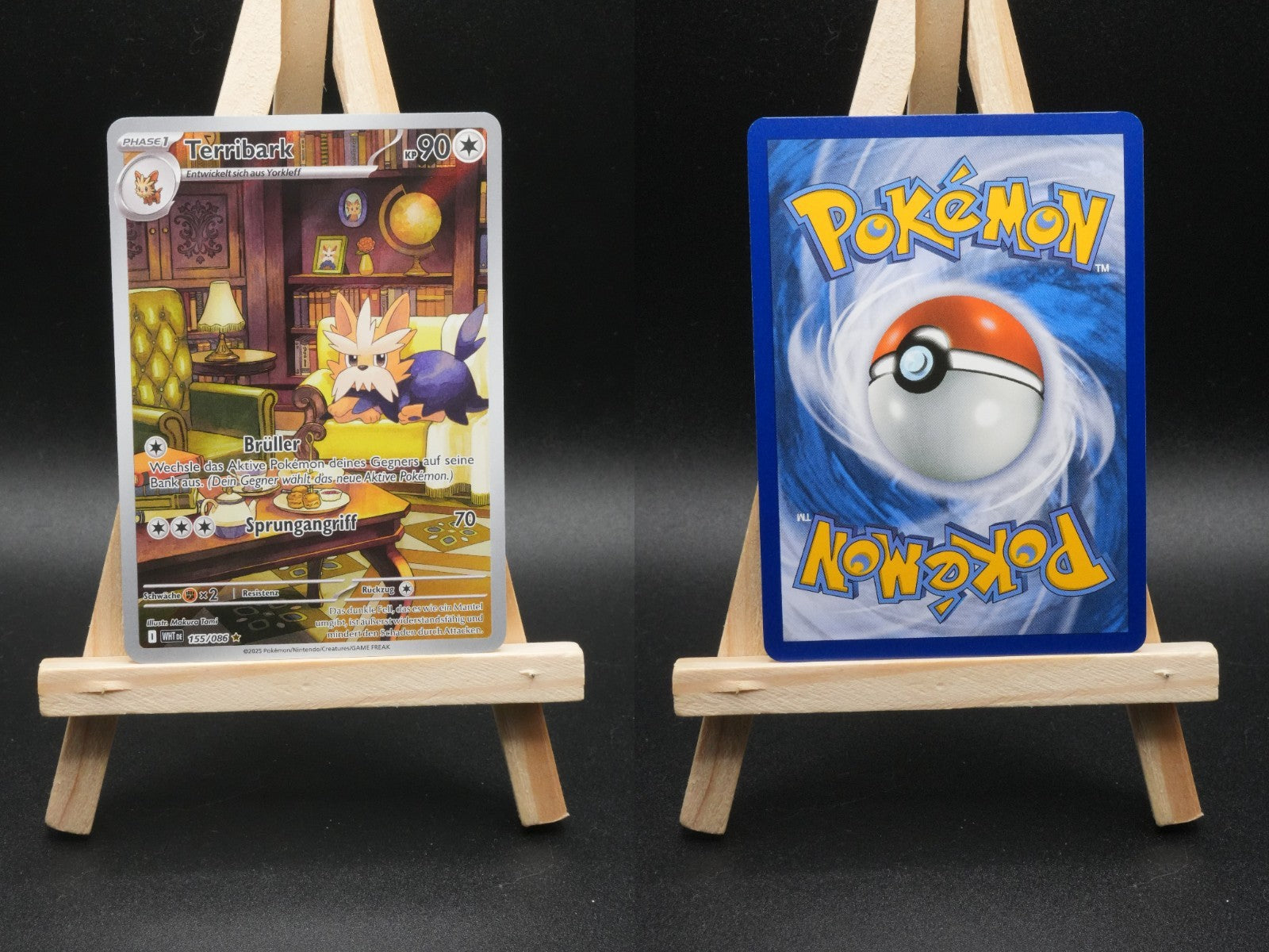 Terribark WHT 155 Weiße Flammen Pokémon Karte Deutsch Near Mint